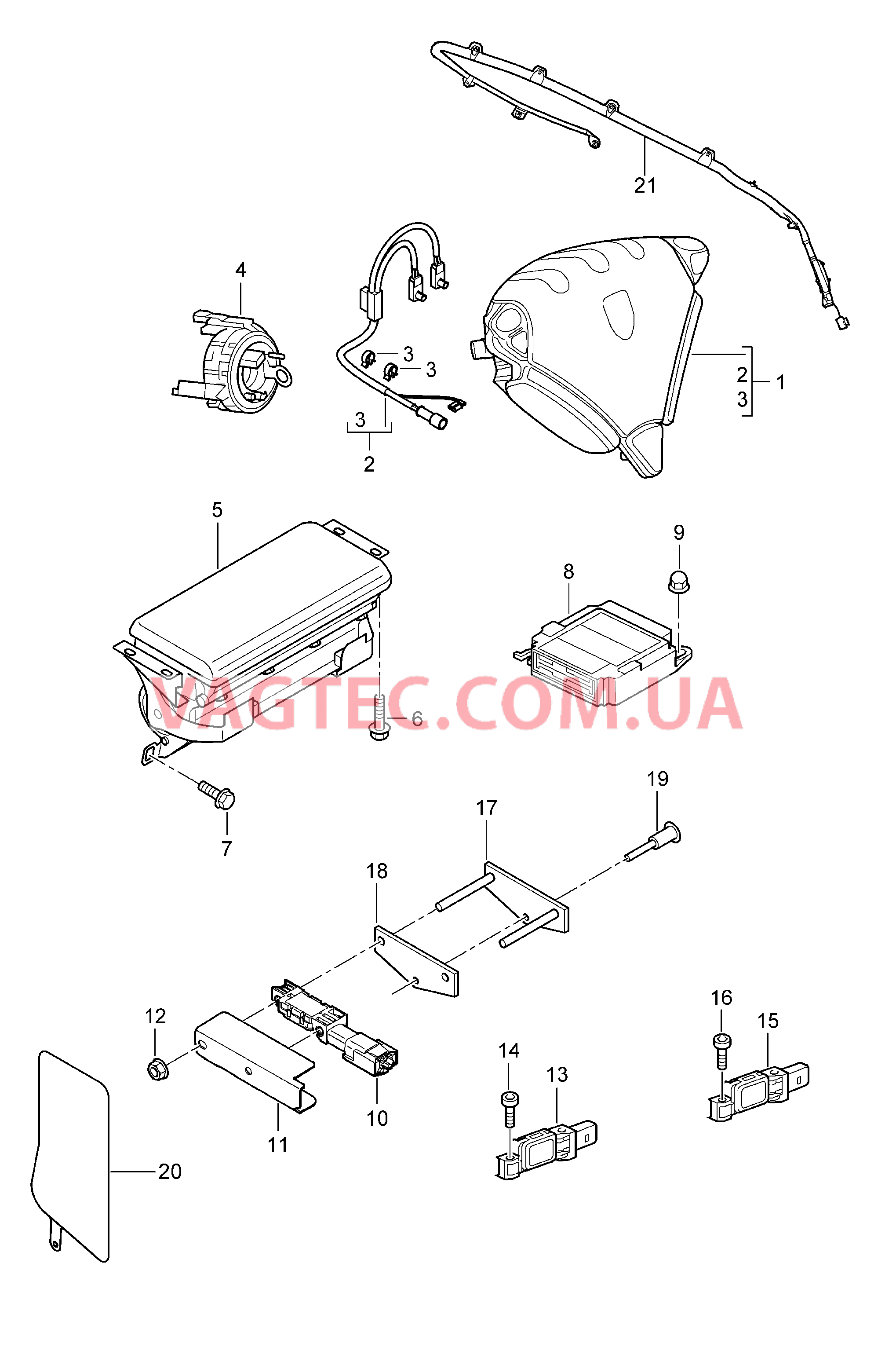 403-006 Подушка безопасности для PORSCHE Cayenne 2007-2010USA