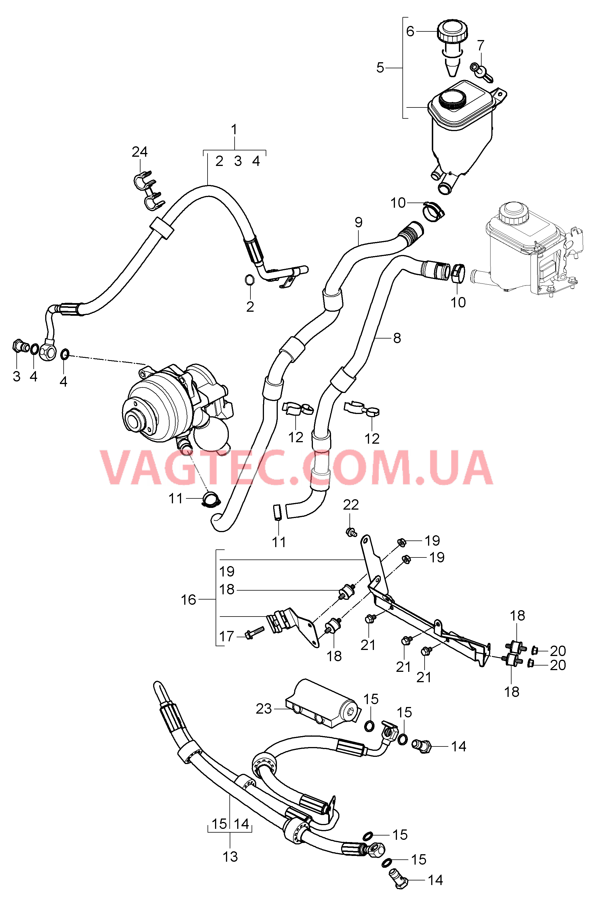 403-015 Рул.управ.с усилителем, Линии, Бачок для масла, не приведенные детали, см. таблицу-вклейку, 4/03/02
						
						ID5X/0AW, I0AW для PORSCHE Cayenne 2007-2010