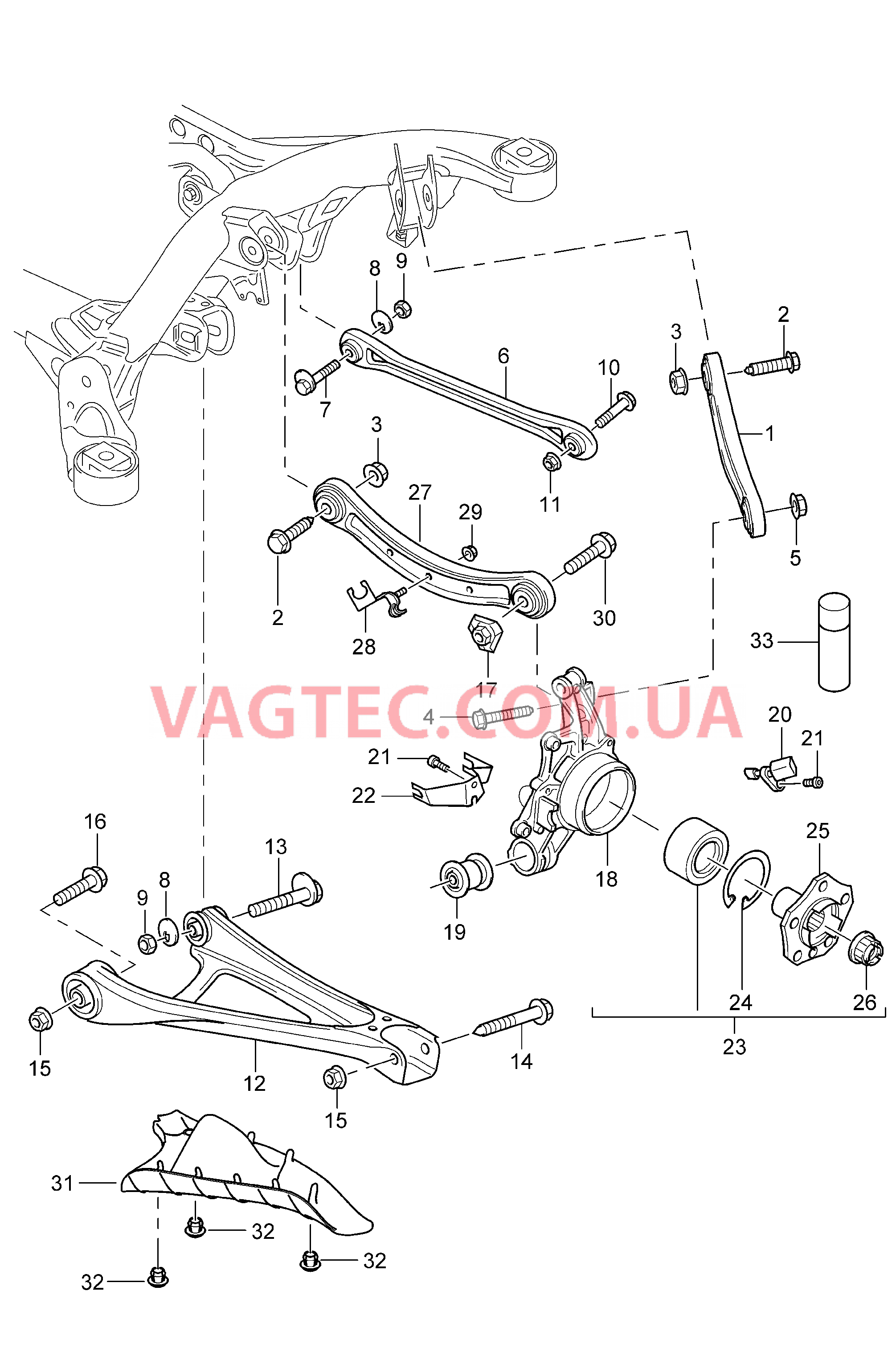 501-000 Задняя ось, Корпус подшипника ступицы, Поперечный рычаг, Рулевая тяга, Ступица, Защита от камней для PORSCHE Cayenne 2007-2010