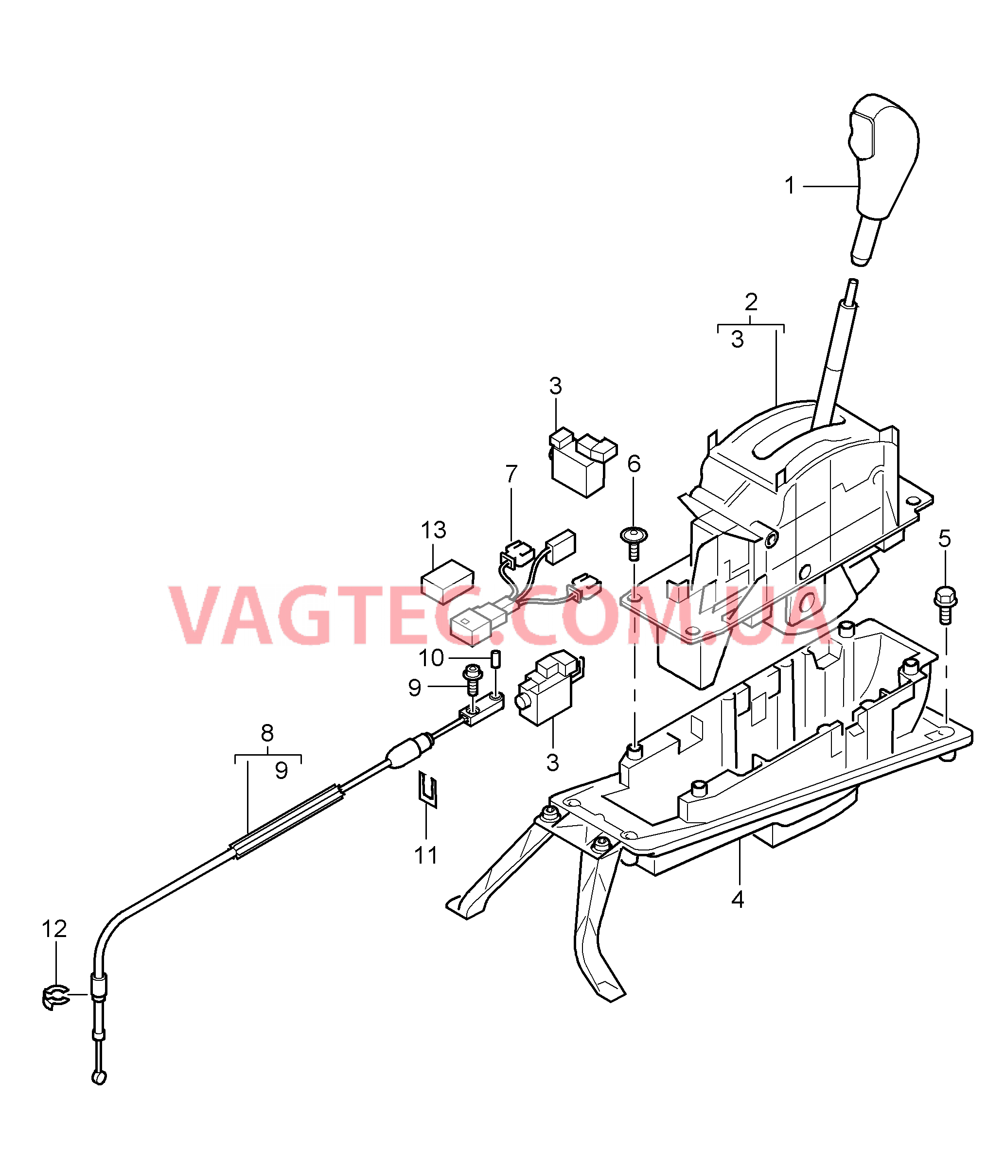 701-001 Селектор, TIPTRONIC
						
						IG0R для PORSCHE Cayenne 2007-2010