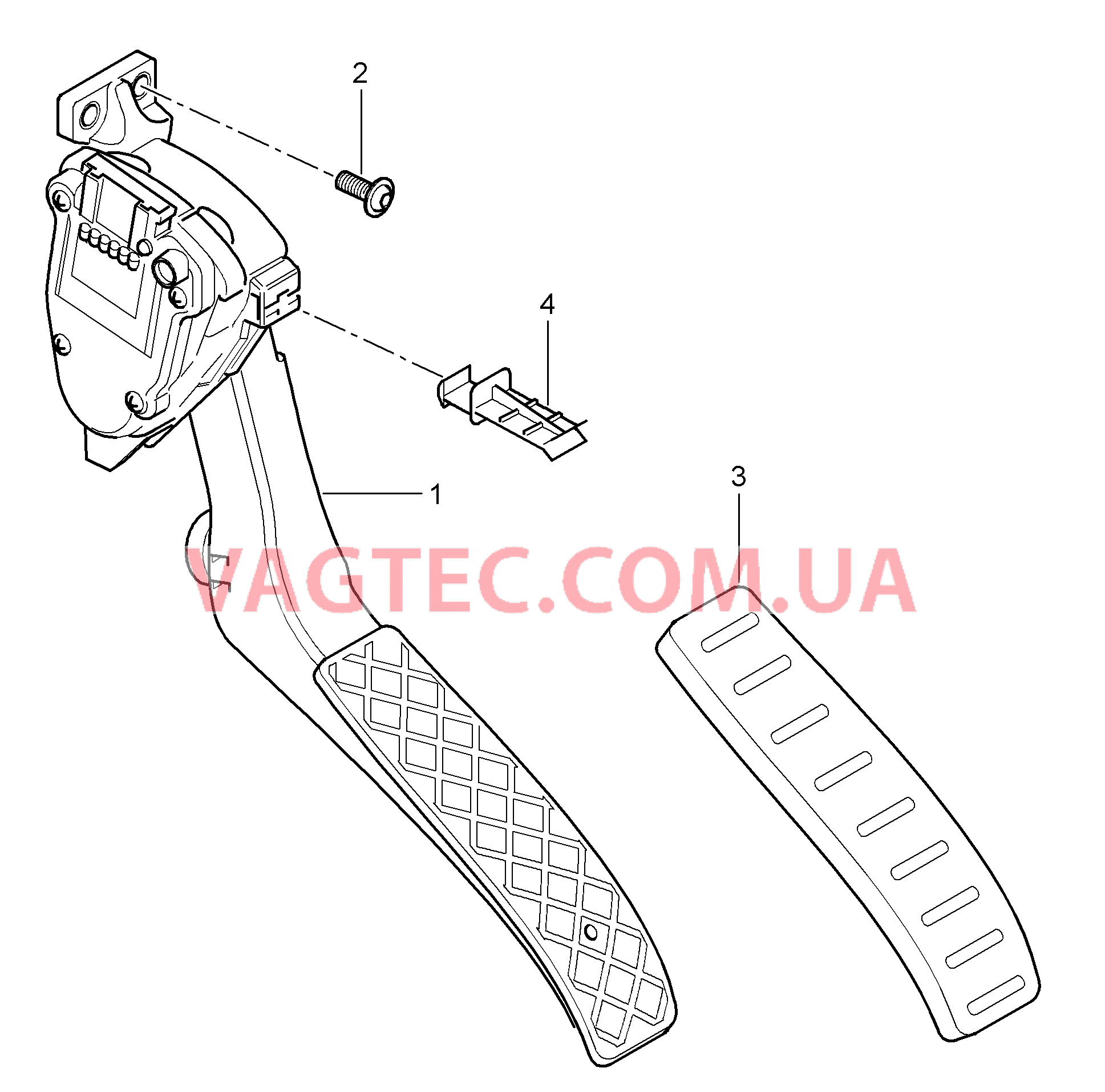 702-010 Педальный механизм, Привод акселератора для PORSCHE Cayenne 2007-2010USA