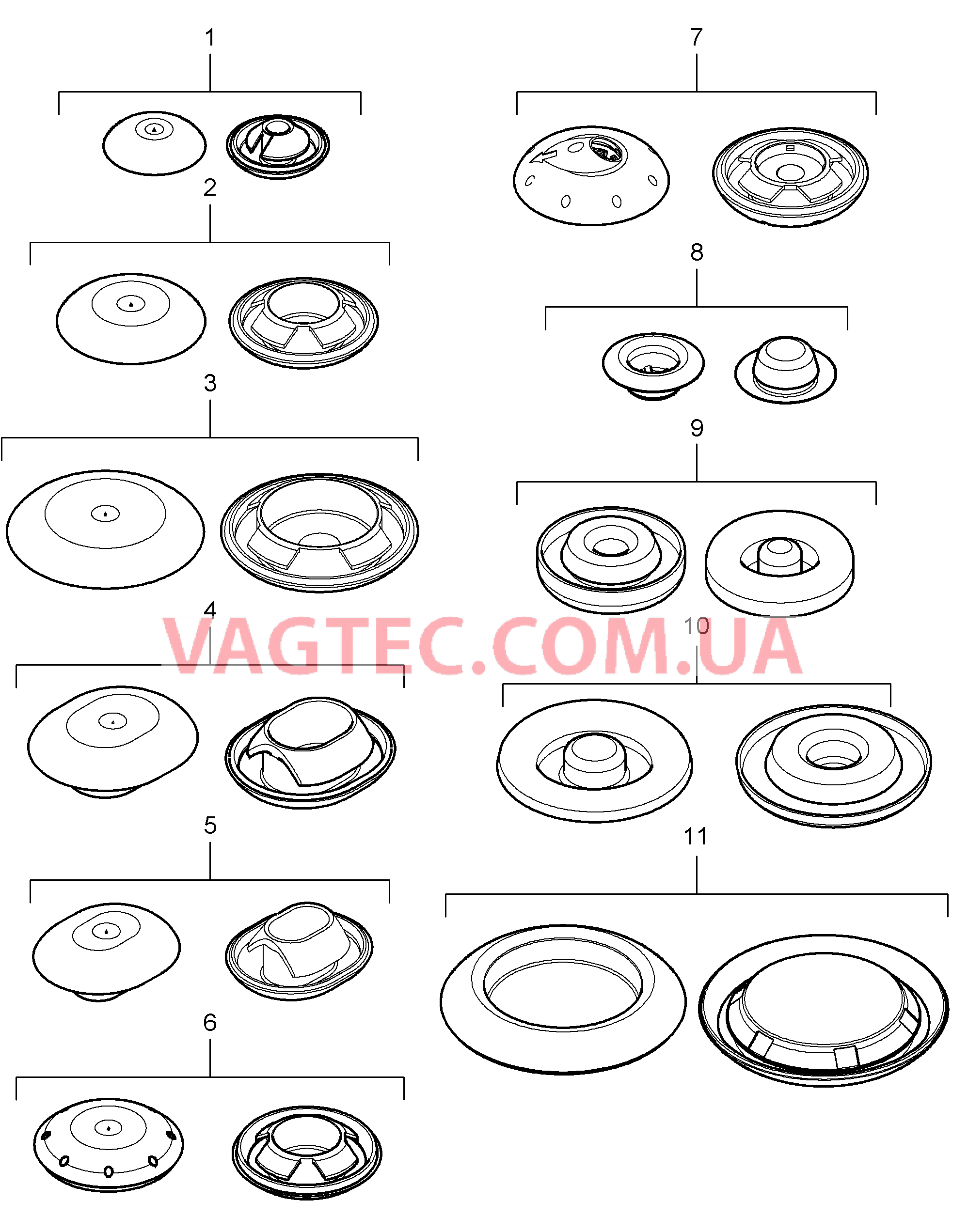 801-002 Пробка, см. руководство по рем. для PORSCHE Cayenne 2007-2010USA