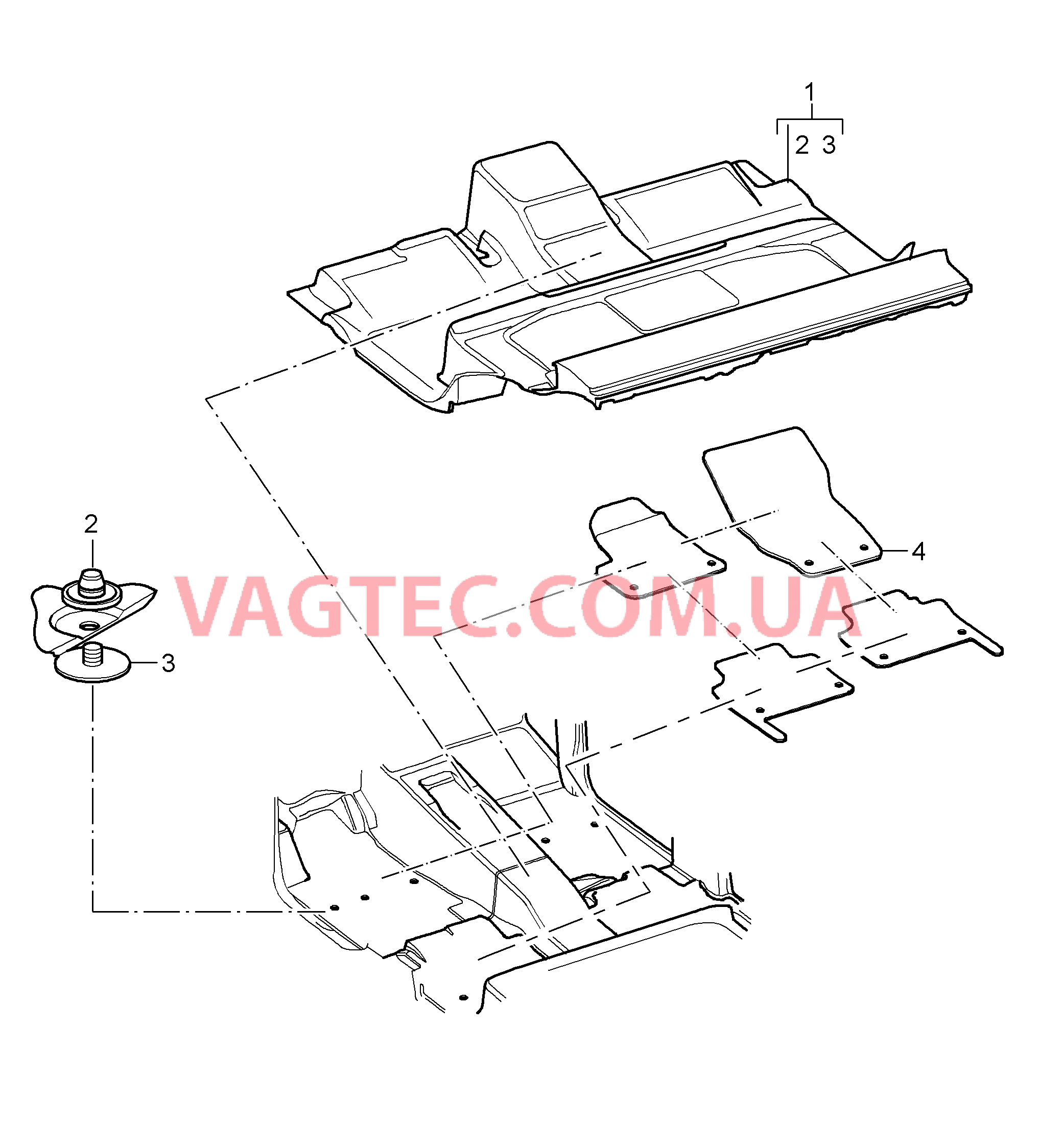 807-005 Накладка на днище, задний, Детали для PORSCHE Cayenne 2007-2010USA