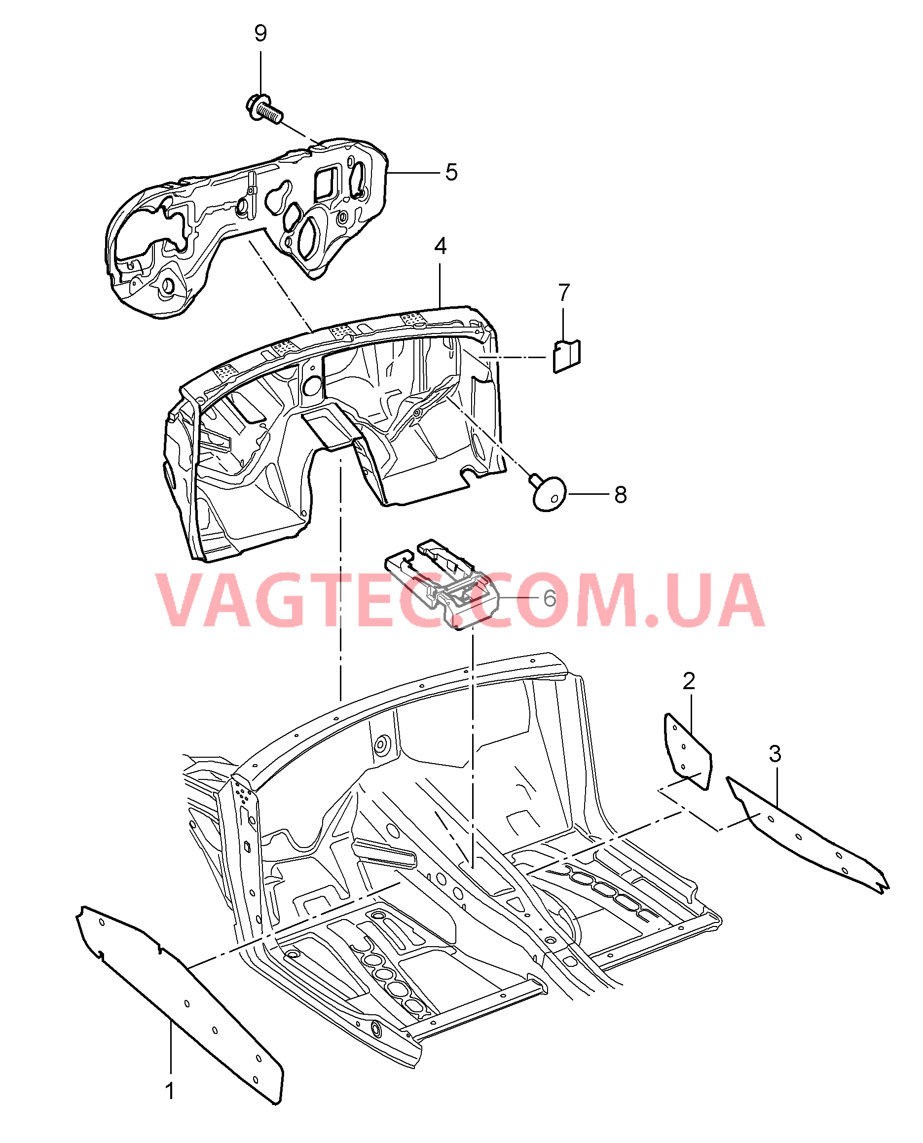 807-050 Звукоизоляция, Салон для PORSCHE Cayenne 2007-2010USA