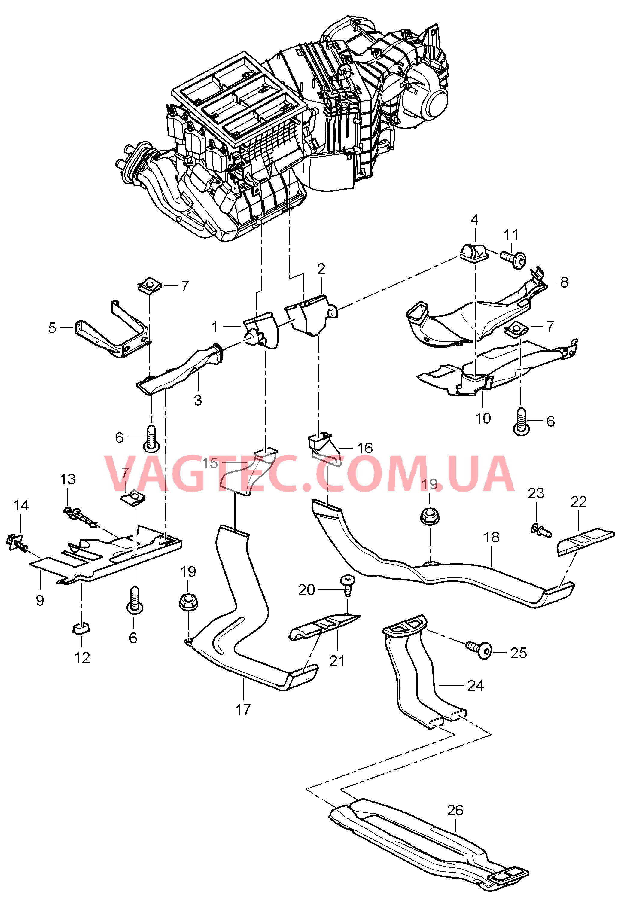 813-030 Воздухораспределитель для PORSCHE Cayenne 2007-2010USA