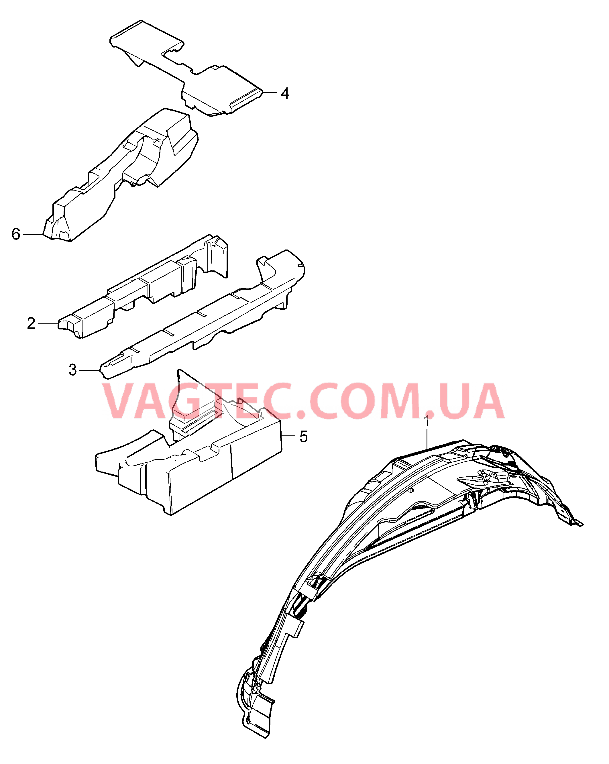 817-065 Звукоизоляция, Багажный отсек для PORSCHE Cayenne 2007-2010USA