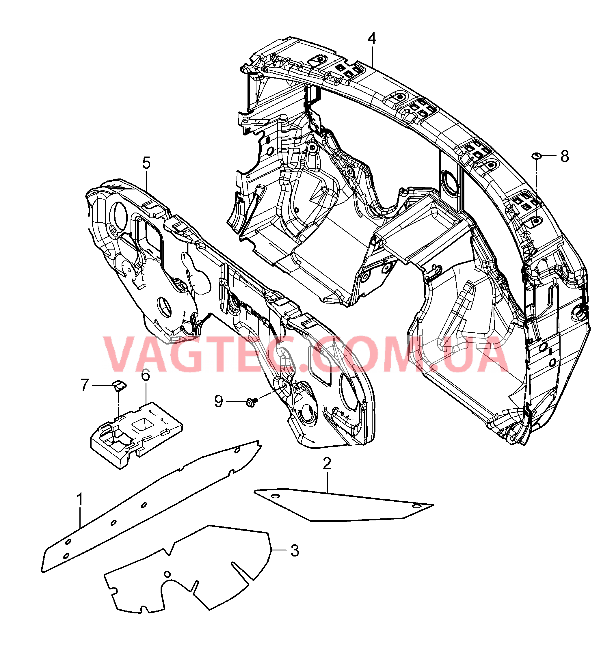 817-067 Звукоизоляция, Салон для PORSCHE Cayenne 2007-2010USA