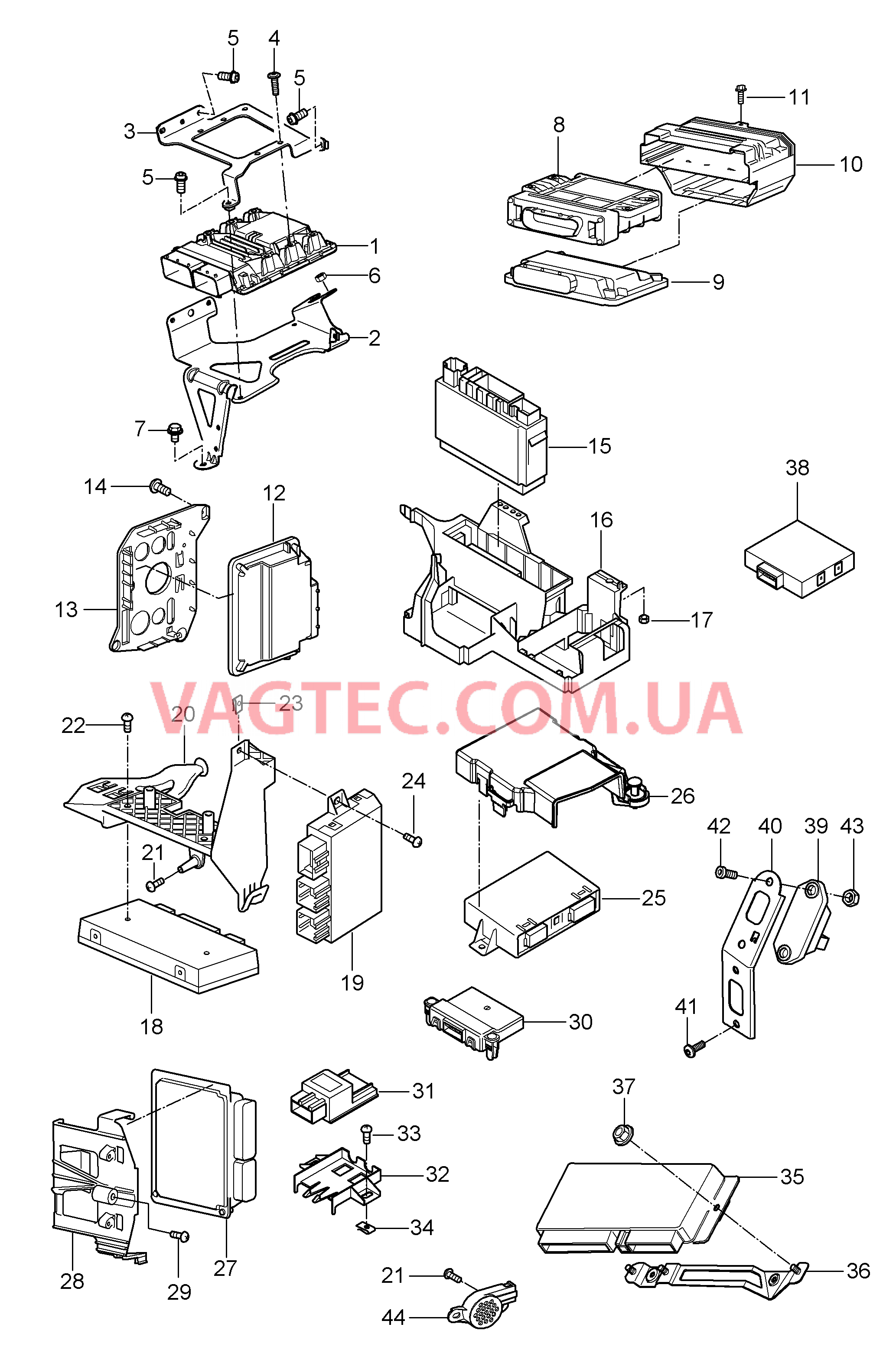 901-003 Блоки управления для PORSCHE Cayenne 2007-2010