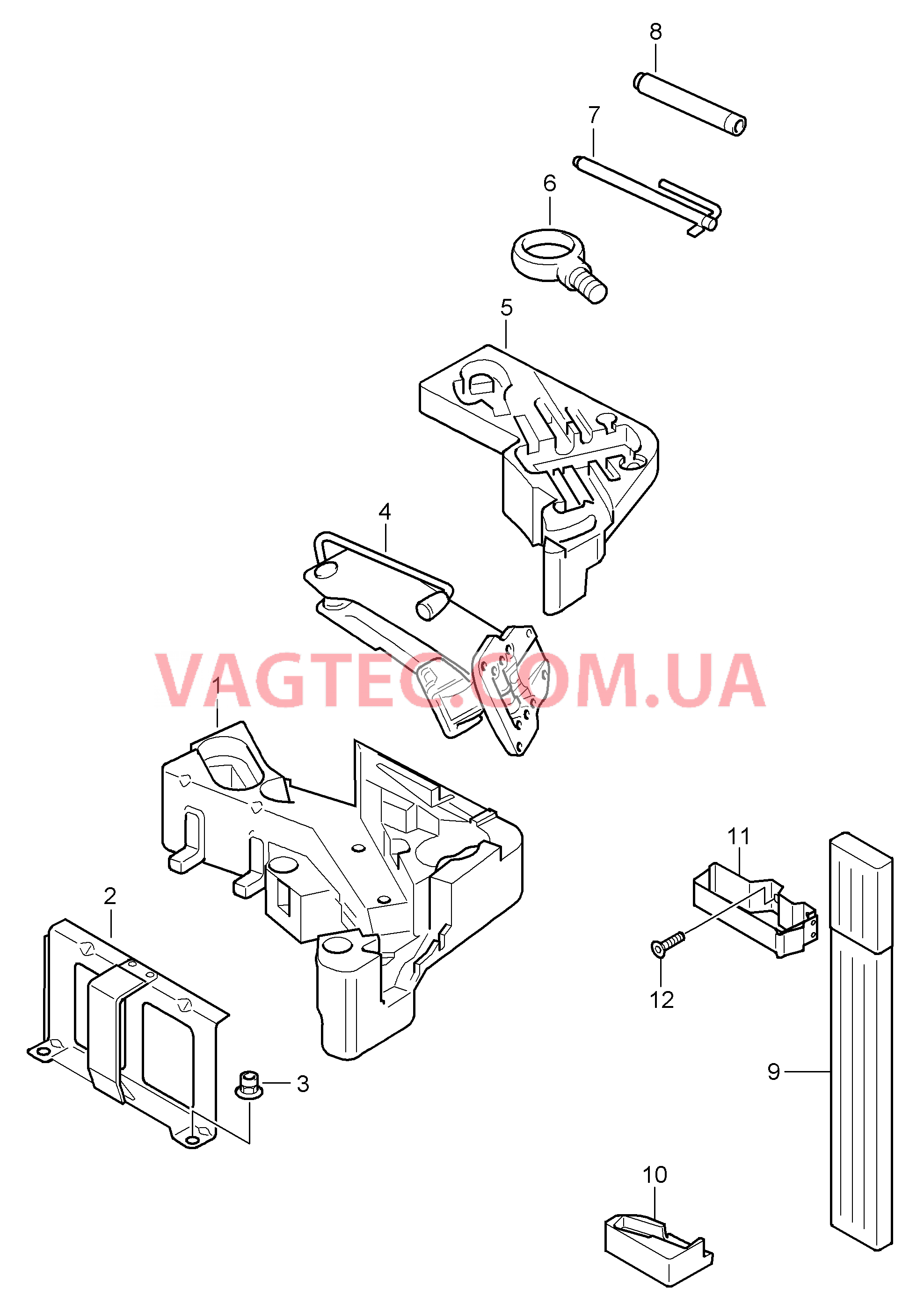 001-000 Инструмент, Домкрат для PORSCHE Cayenne 2007-2010USA