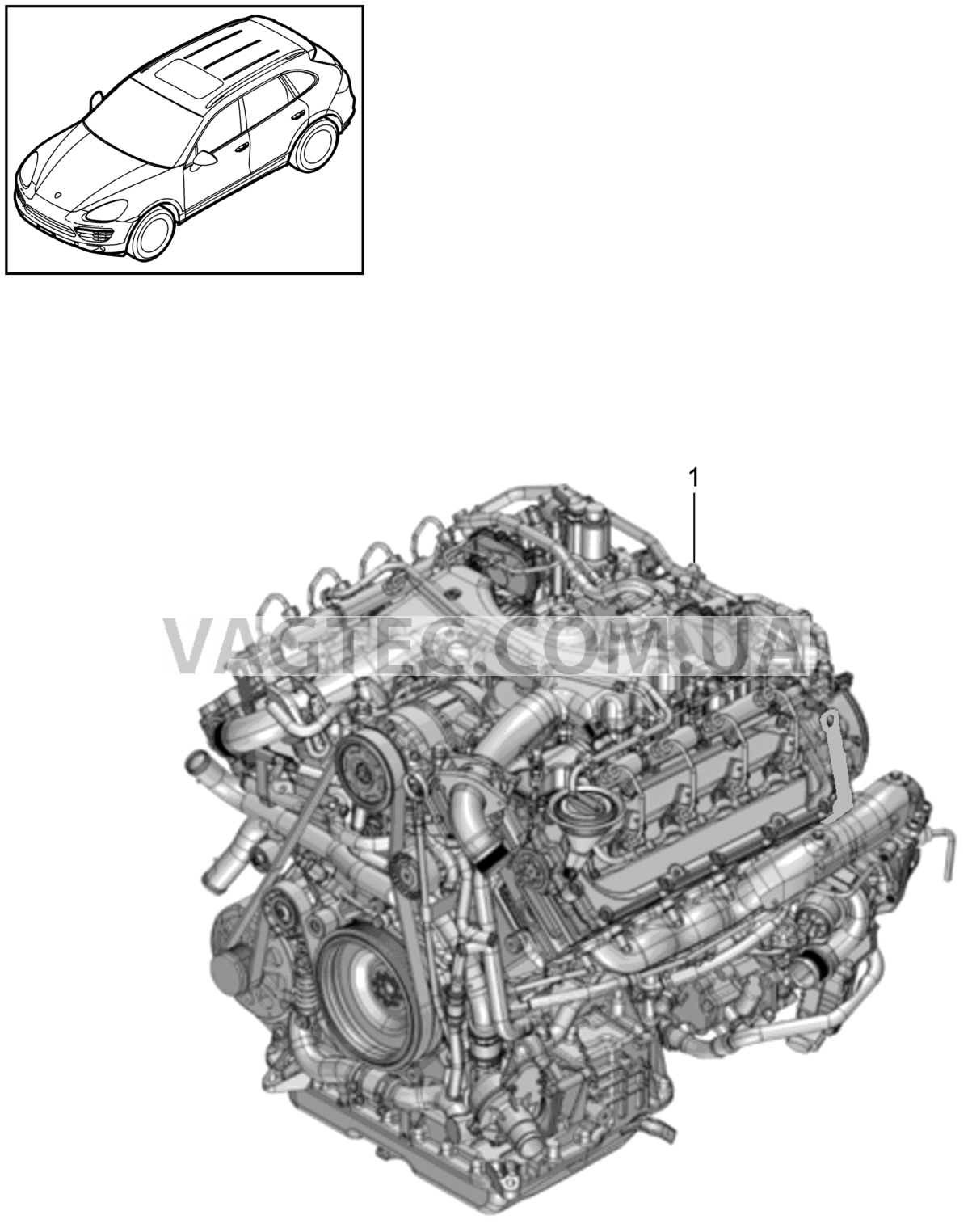 101-035 Запасной двигатель
						
						MCU.DB/DC для PORSCHE Cayenne 2011-2018