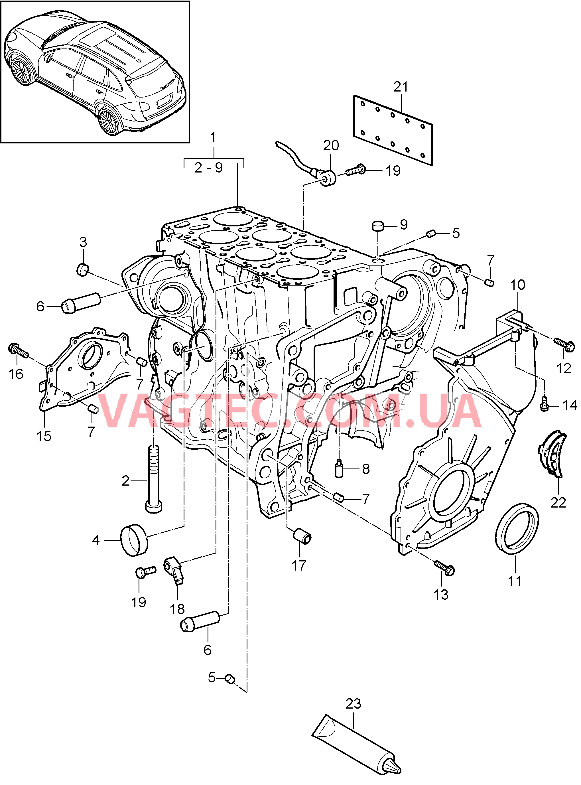 101-050 Кривошипный механизм, Отдельные детали
						
						MCE.YA, M55.02 для PORSCHE Cayenne 2011-2018