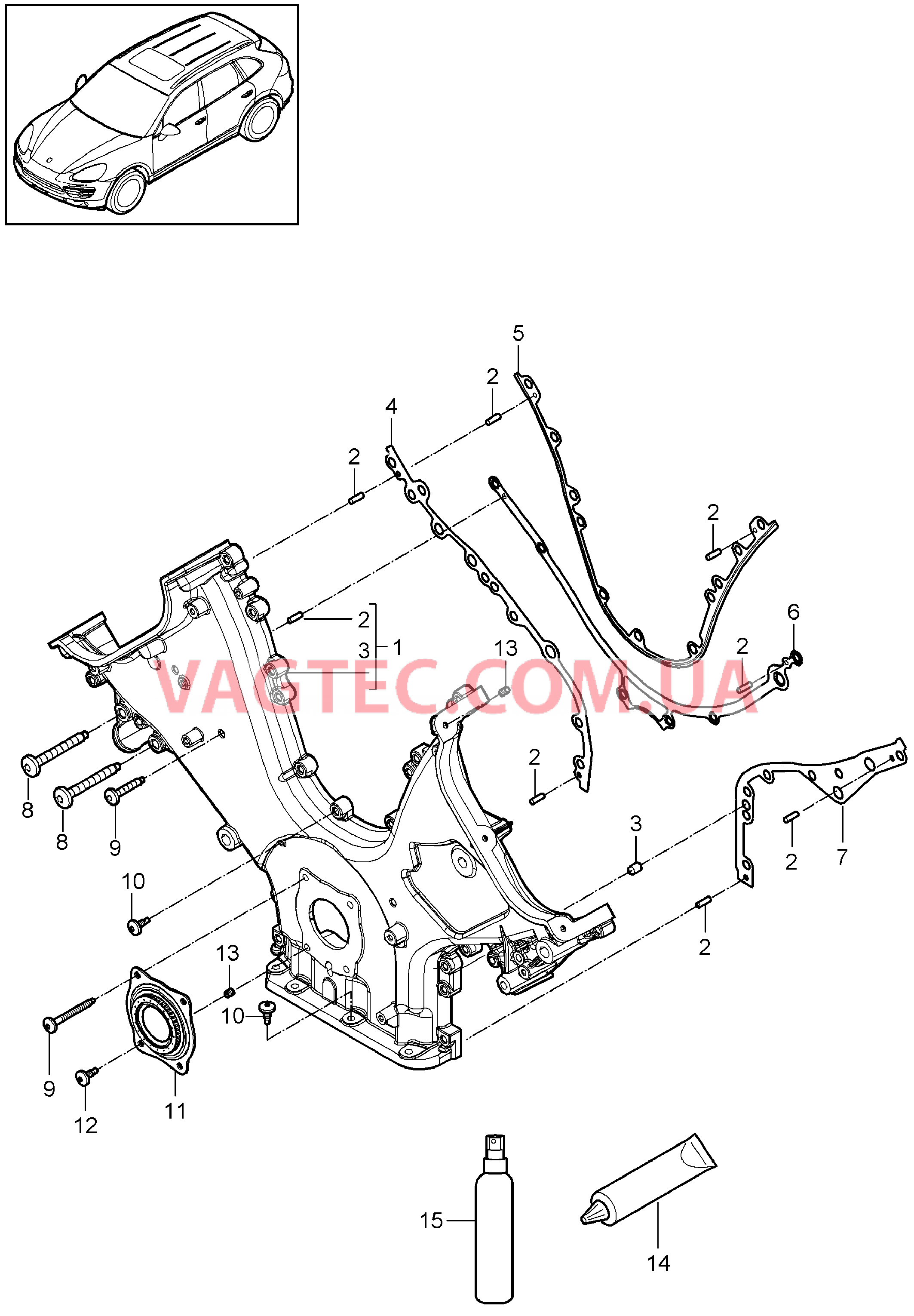 101-085 Крышка картера рул.мех., Уплотнительный фланец
						
						MCU.RA, MCX.ZA для PORSCHE Cayenne 2011-2018