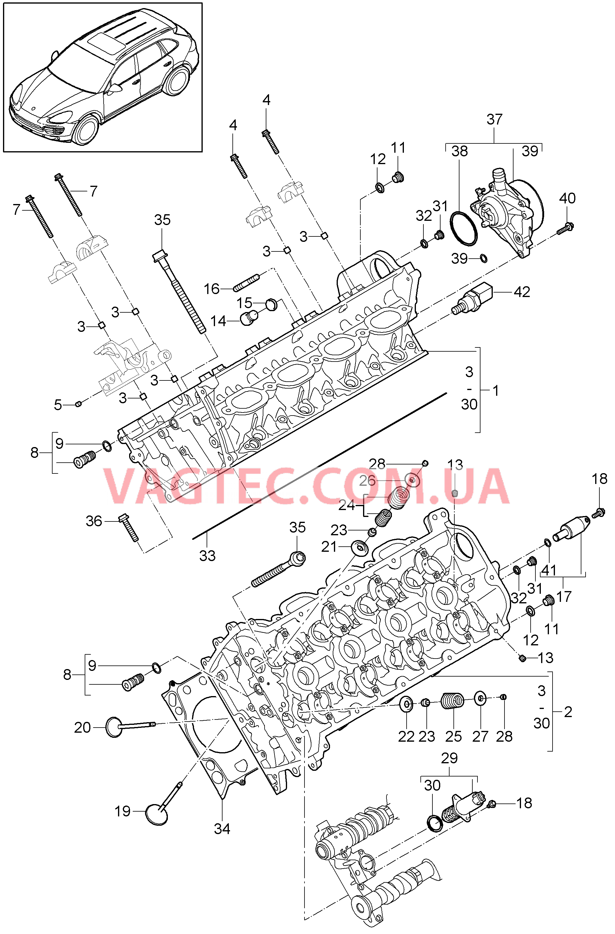 103-000 Гбц, Вакуумный насос
						
						MCF.TB, MCY.XA, M48.02/52 для PORSCHE Cayenne 2011-2018