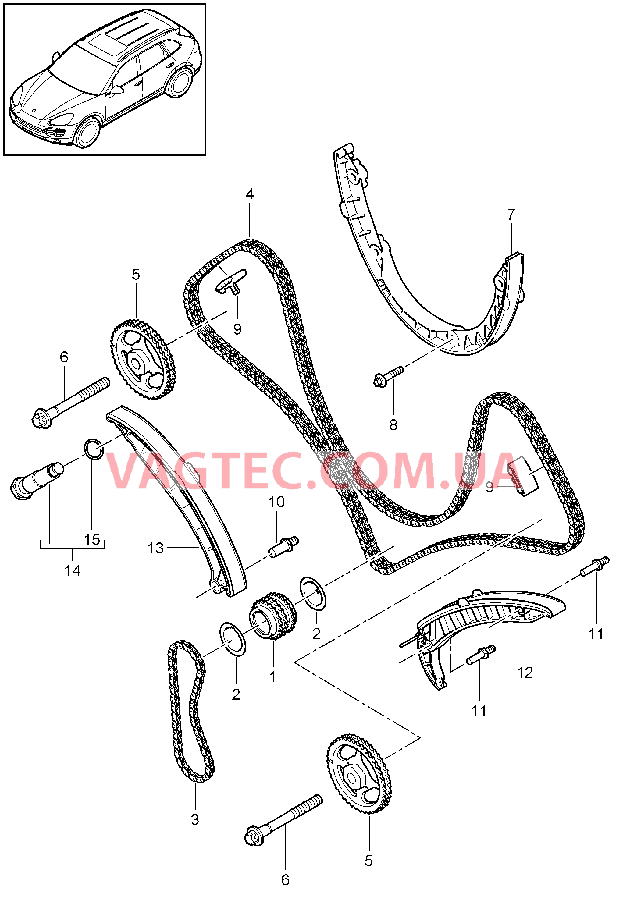 103-070 Управление клапанов
						
						MCF.TB, MCY.XA, M48.02/52 для PORSCHE Cayenne 2011-2018