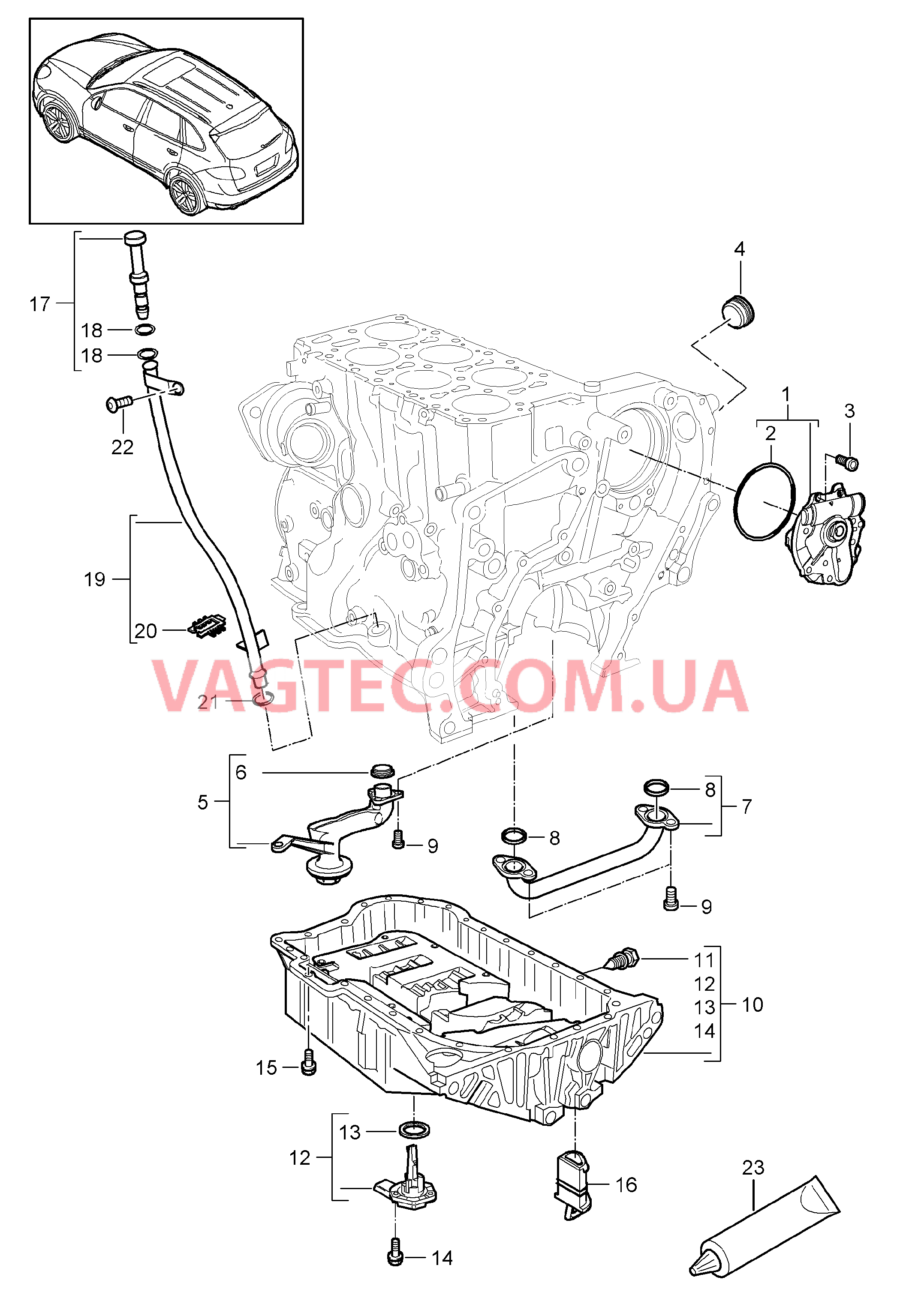 104-020 Масляный насос, Всасывающ. масло трубка, Масляный поддон
						
						MCE.YA, M55.02 для PORSCHE Cayenne 2011-2018USA