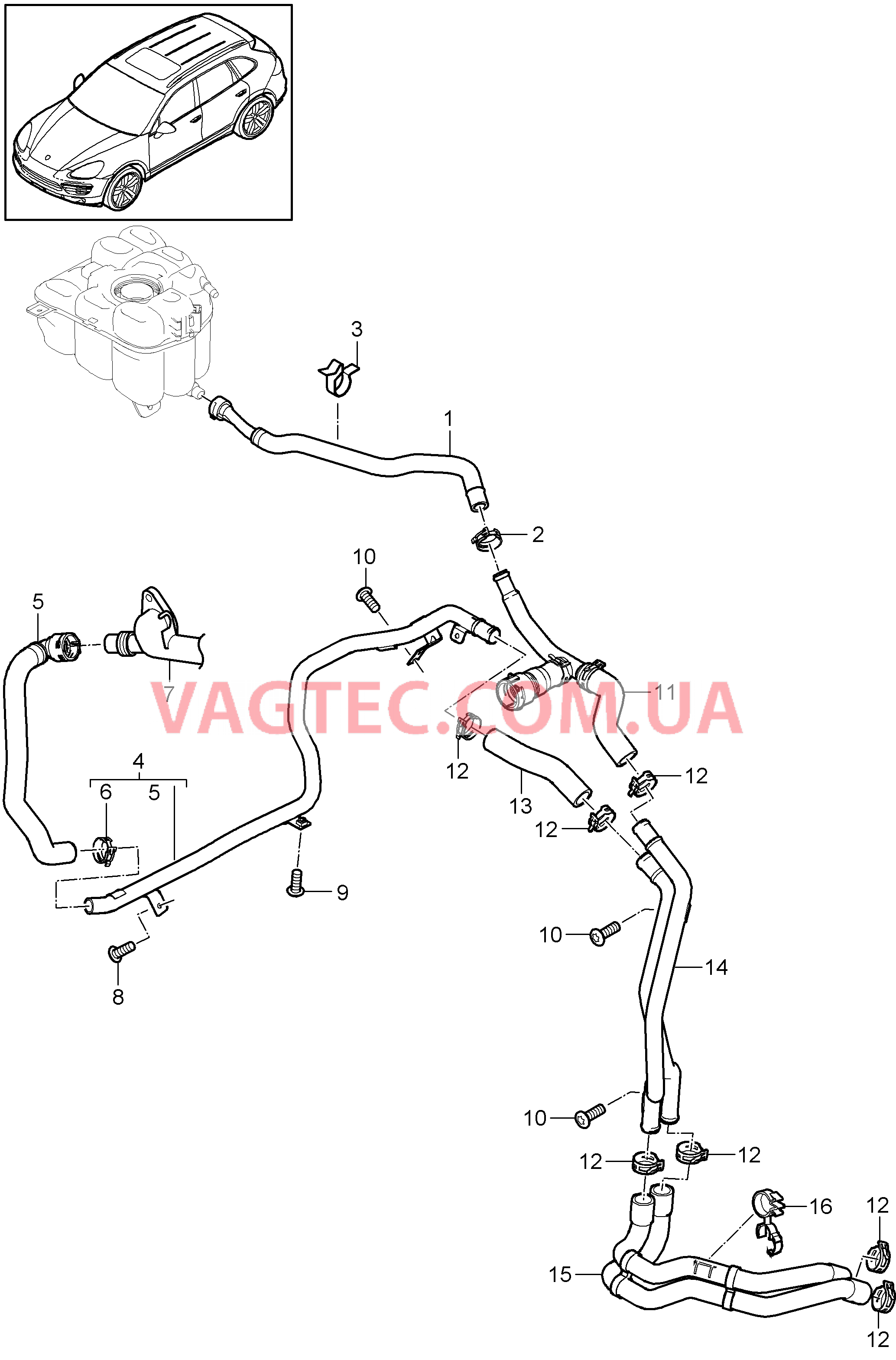 105-067 Водяное охлаждение 4
						
						ID11 для PORSCHE Cayenne 2011-2018