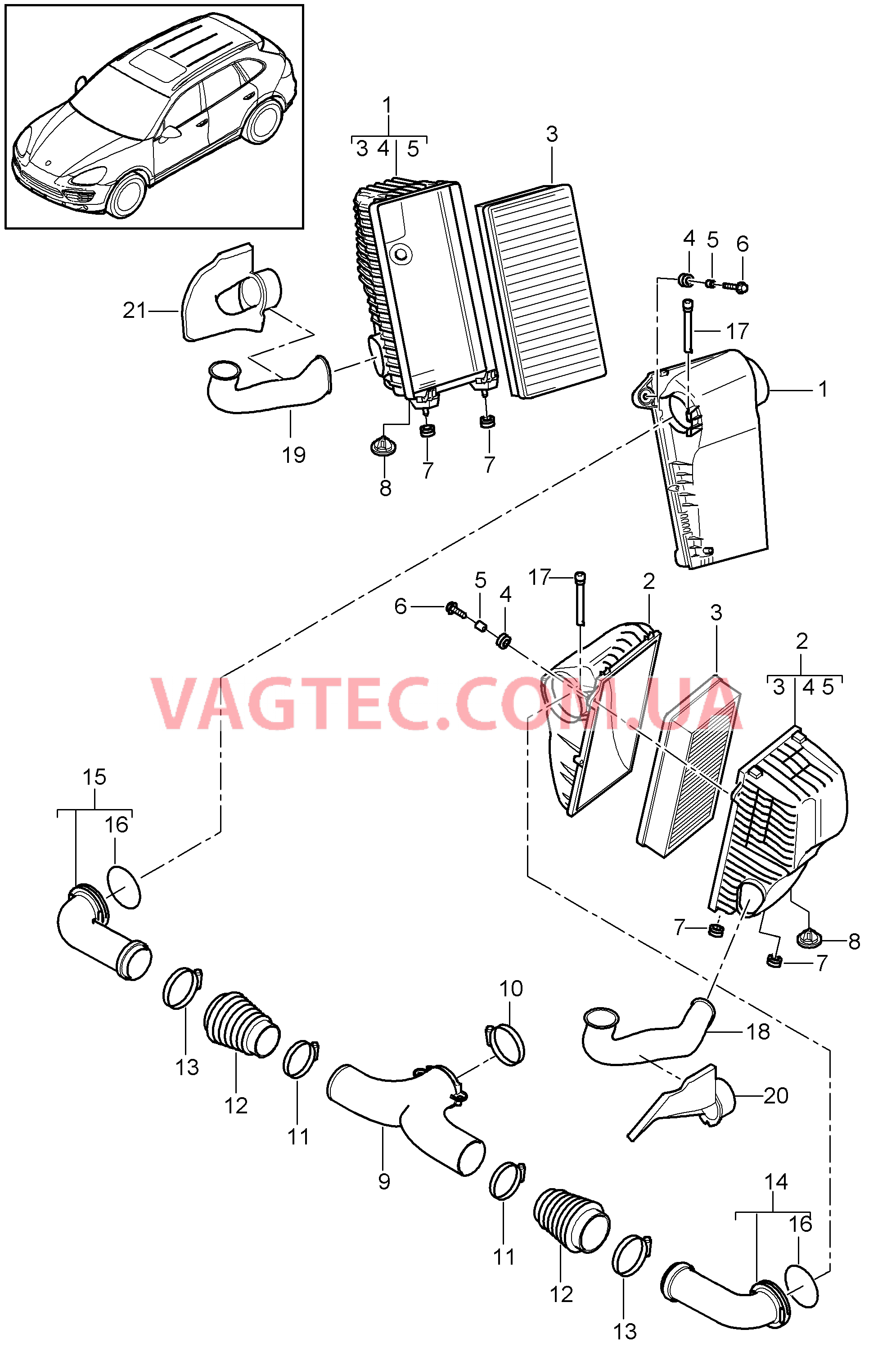 106-000 Воздушный фильтр
						
						ID6V/E0A для PORSCHE Cayenne 2011-2018