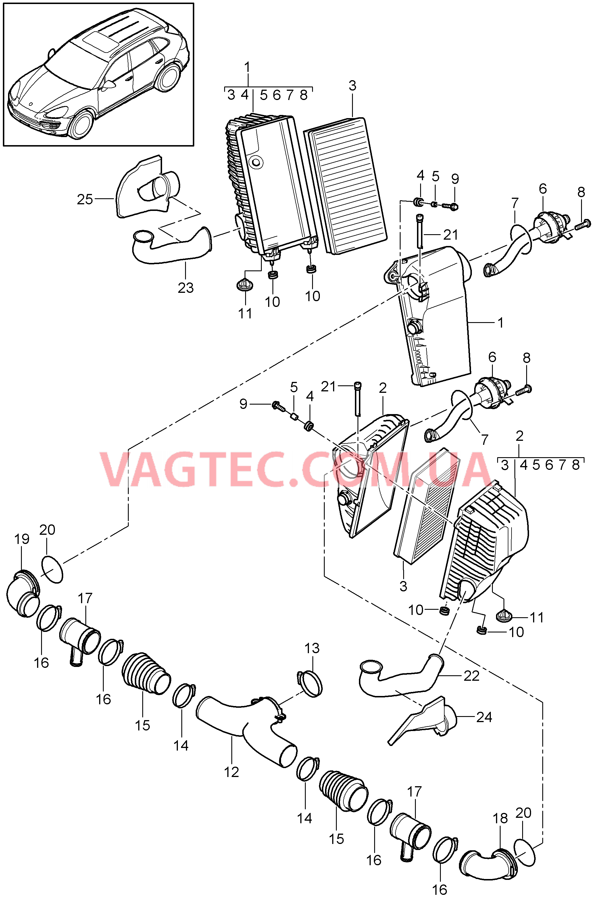 106-005 Воздушный фильтр
						
						ID6V/E0W для PORSCHE Cayenne 2011-2018USA