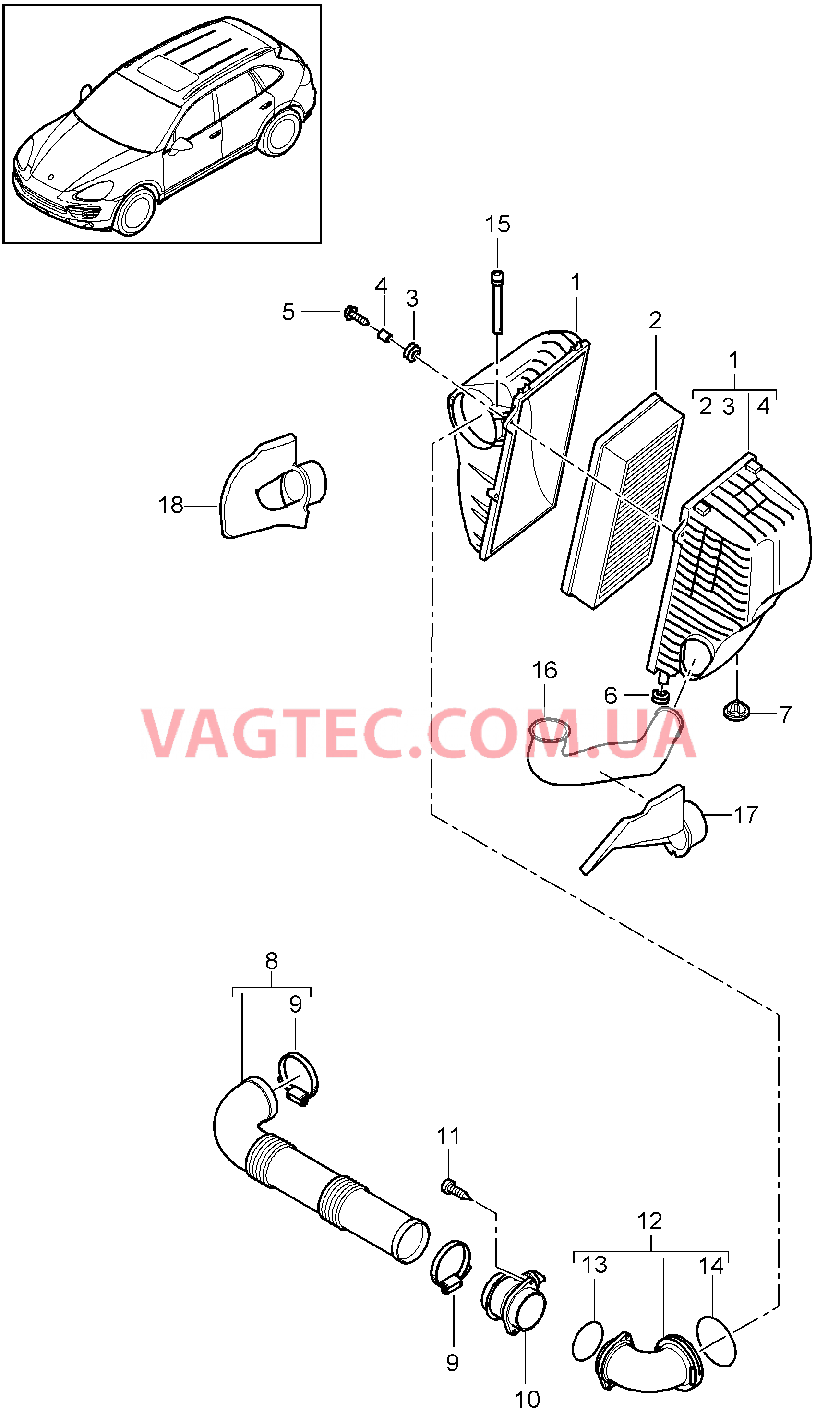 106-020 Воздушный фильтр, простой
						
						ID34 для PORSCHE Cayenne 2011-2018USA