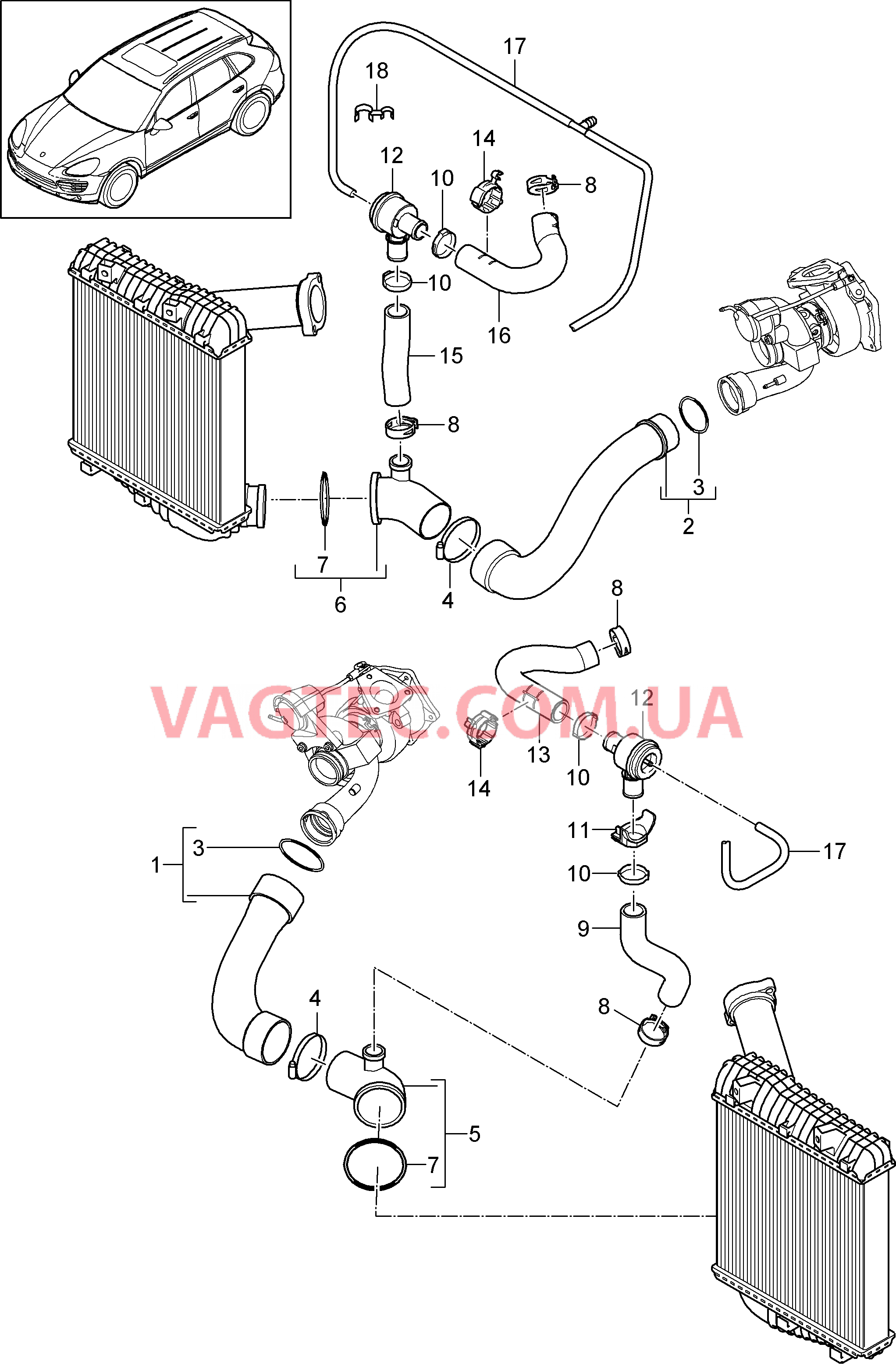 107-080 Зарядка 1, Напорная трубка
						
						IDT1/DT5/D58 для PORSCHE Cayenne 2011-2018USA