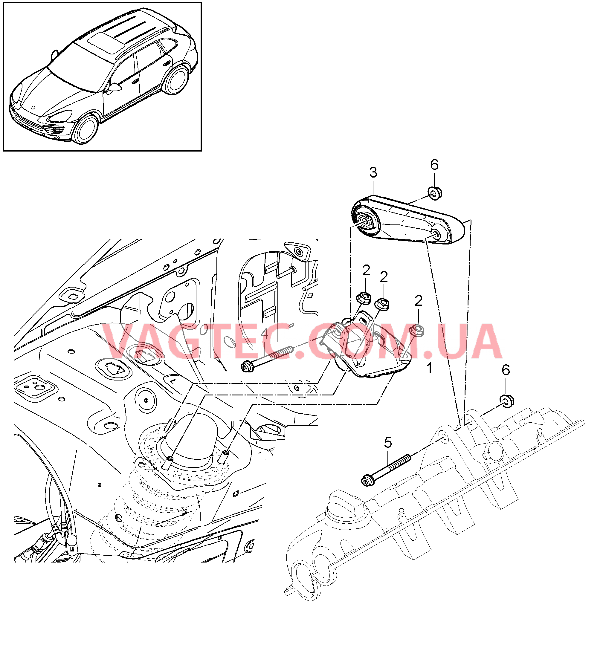 109-000 Подвеска двигателя, верхний
						
						IDT1/DT5/DU2, IDU3/D58/D6V для PORSCHE Cayenne 2011-2018