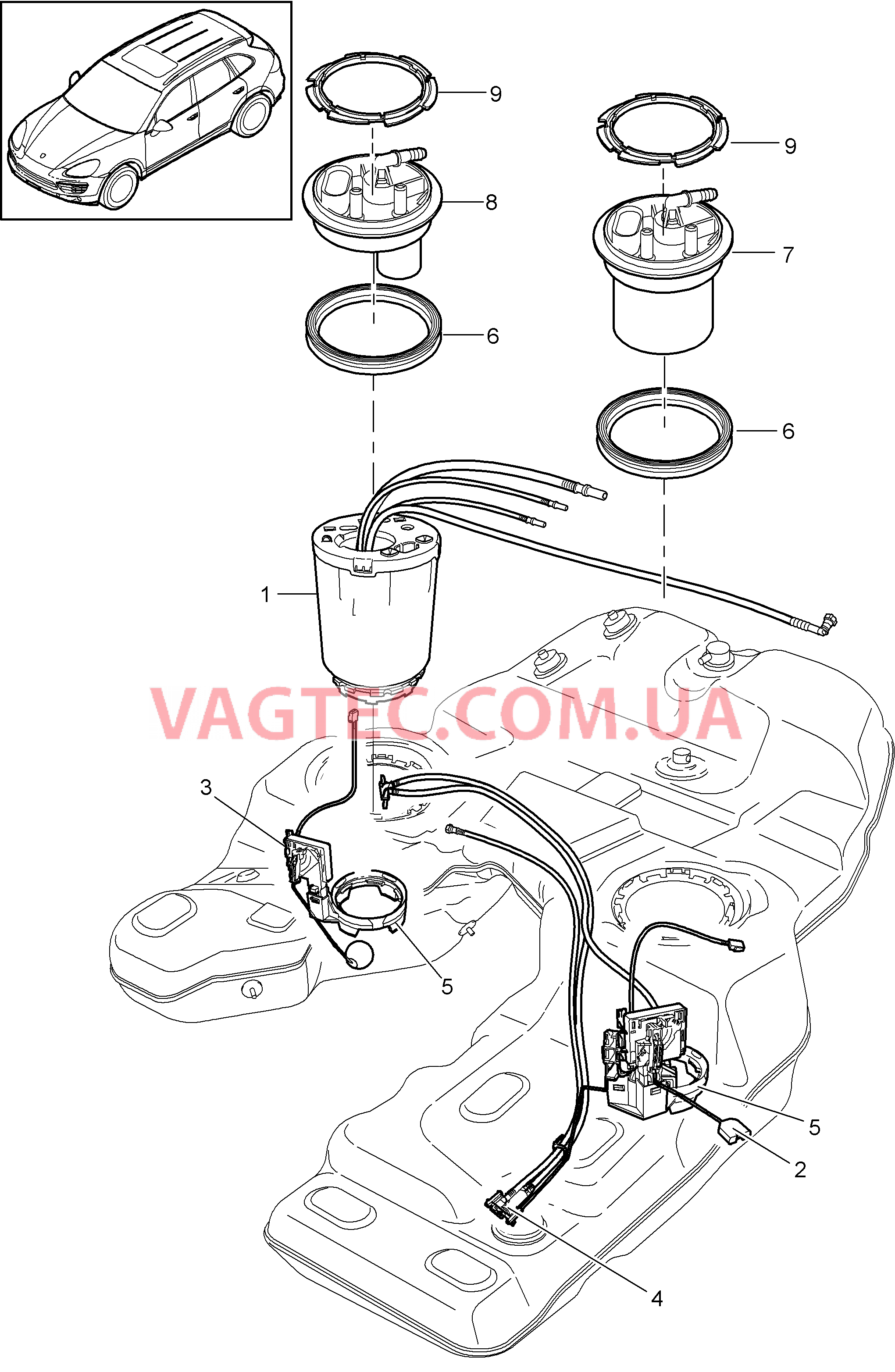 201-010 Топливный резервуар, Топливный насос, Эжекционный насос
						
						I0K0/0K1/2G1, I2G3/2G4/2G7, I2G8 для PORSCHE Cayenne 2011-2018USA