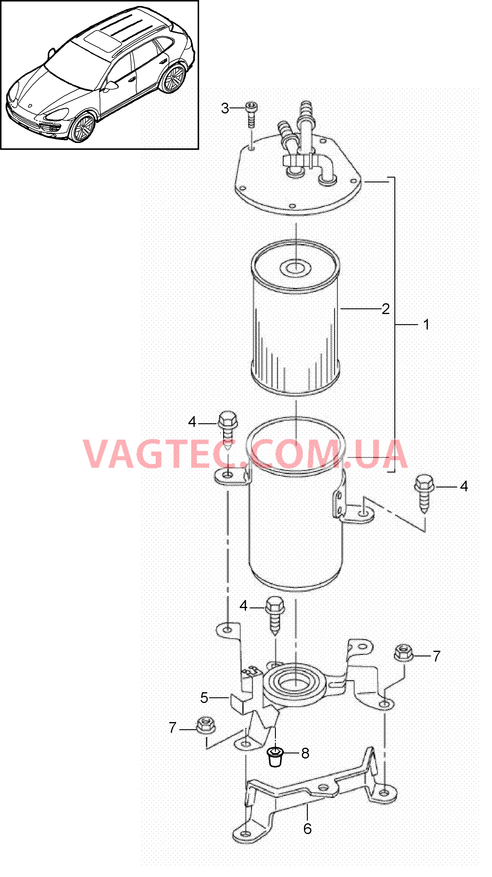 201-035 Топливная система, Топливная магистраль, Топливный фильтр
						
						I2G0 для PORSCHE Cayenne 2011-2018USA