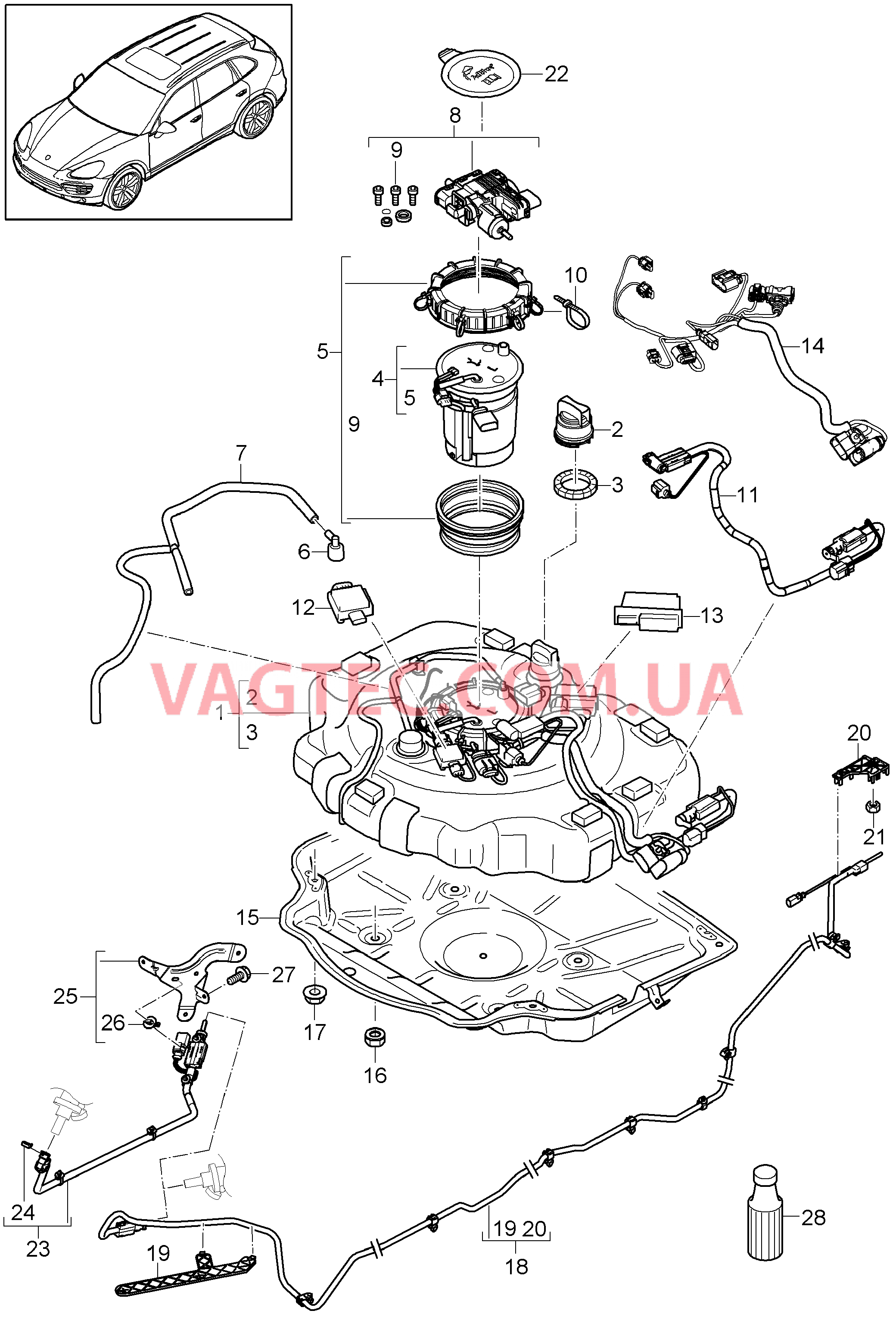 202-028 Очистка ОГ
						
						MCN.RB, MCV.VA/VB/VC, I1E9 для PORSCHE Cayenne 2011-2018USA