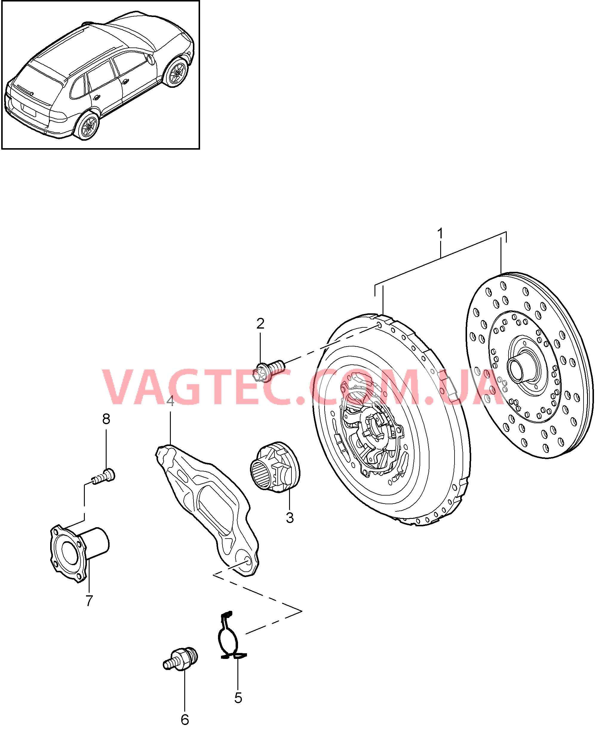 301-000 Сцепление
						
						ID34/G0L для PORSCHE Cayenne 2011-2018USA