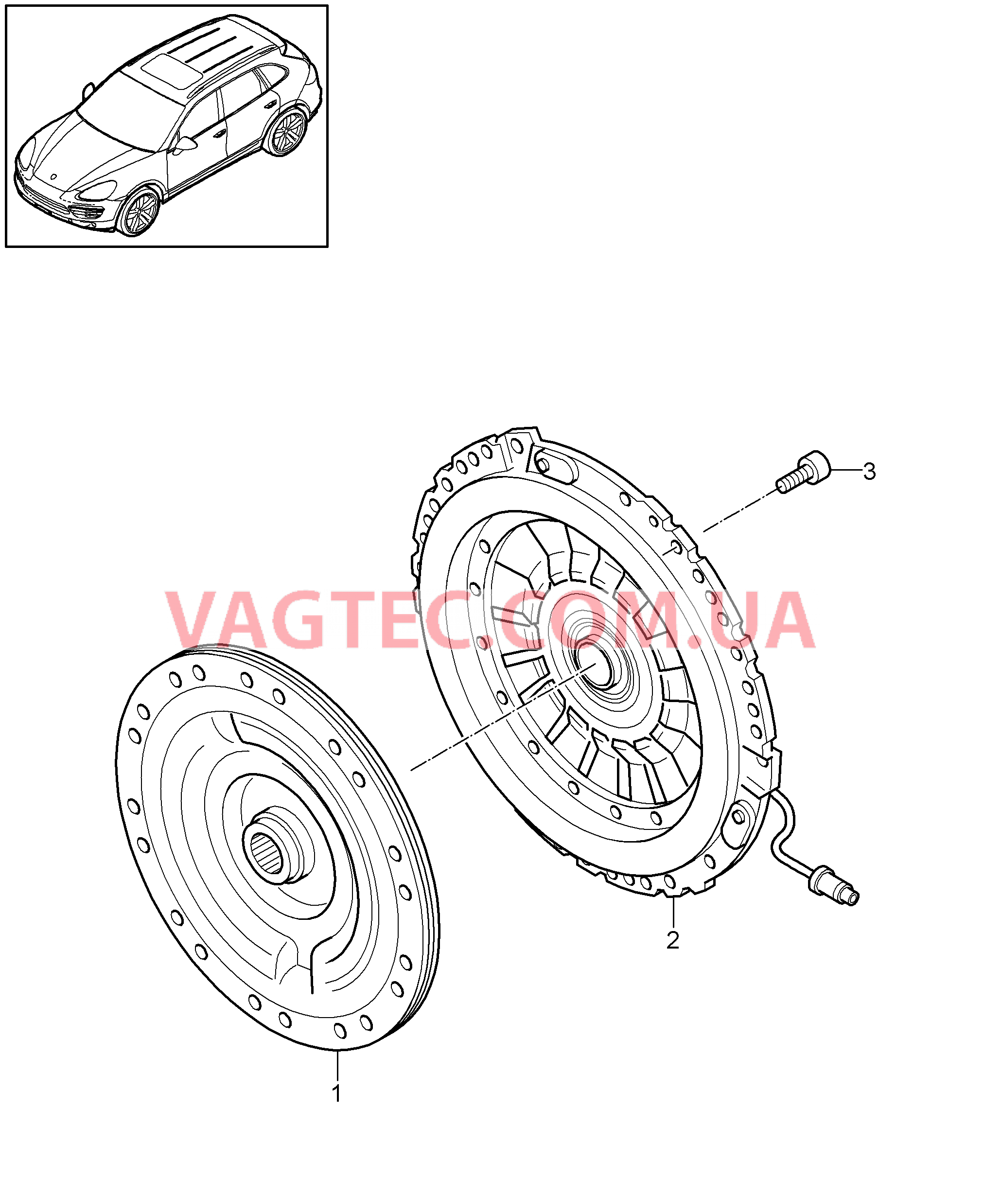 301-010 Сцепление, Гибрид
						
						ID19 для PORSCHE Cayenne 2011-2018USA