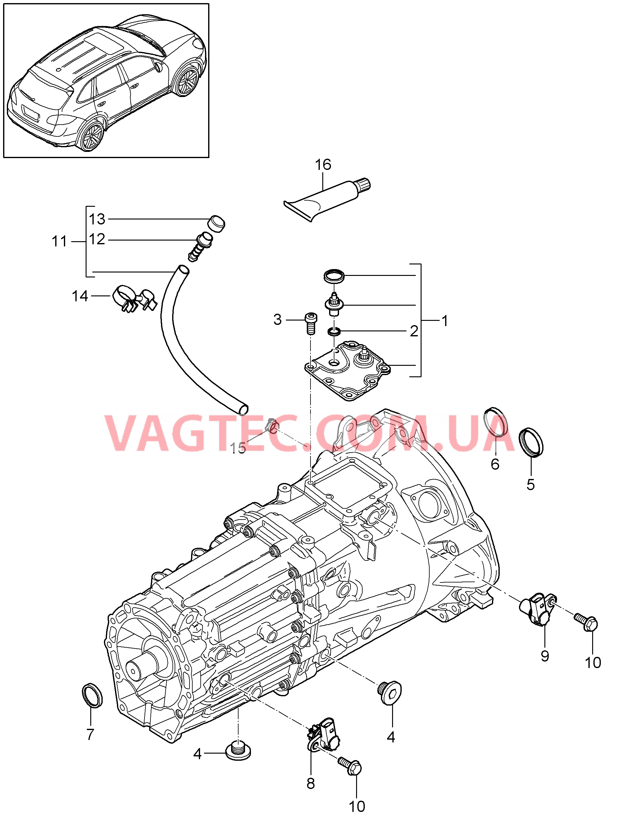 302-010 Заменная коробка передач, Мкпп, Отдельные детали
						
						ID34/G0L для PORSCHE Cayenne 2011-2018