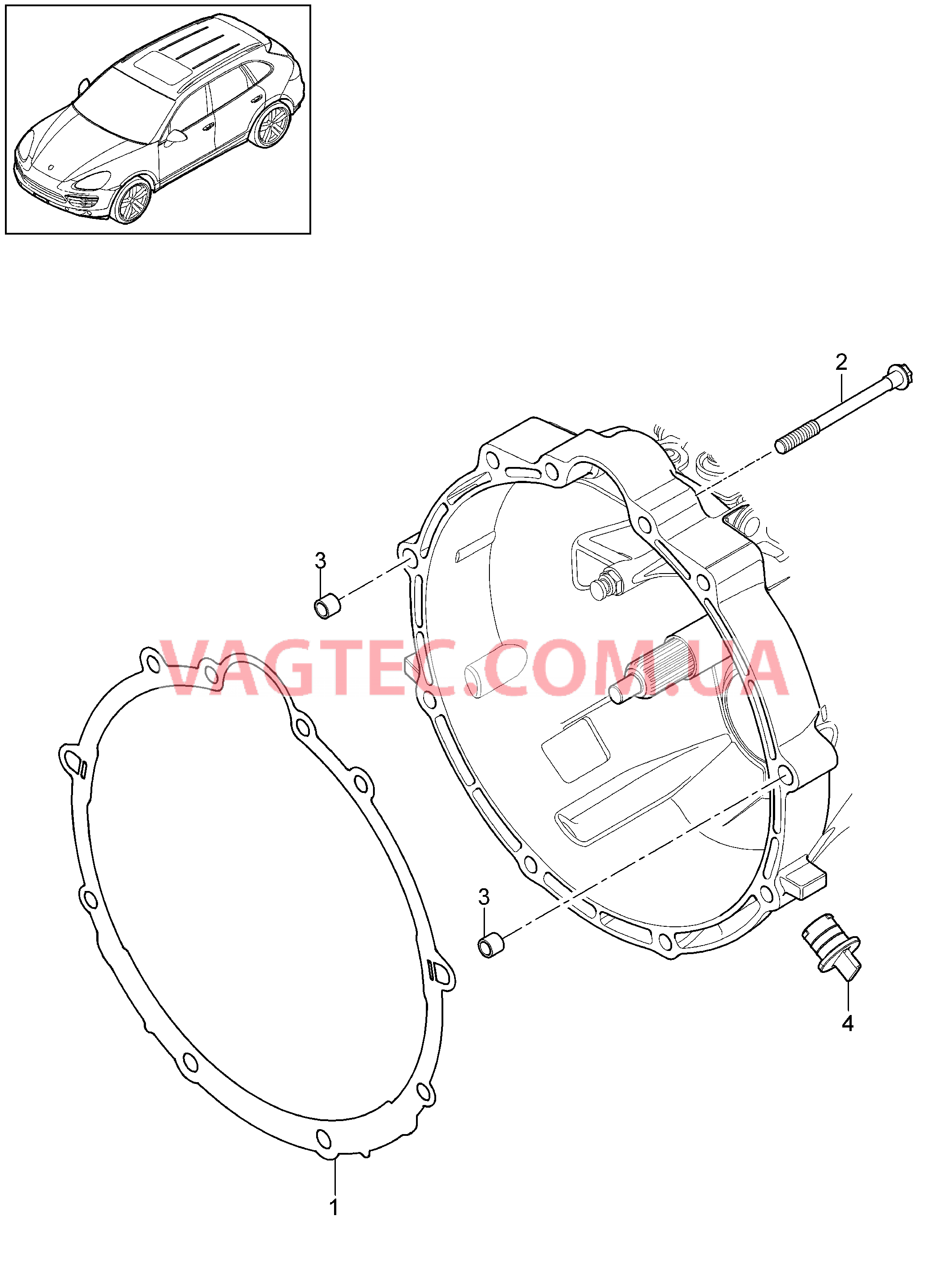 306-000 Резьбовое соед., Двигатель и КП
						
						IDT1/DT5/DU2, IDU3/D58/D6V для PORSCHE Cayenne 2011-2018