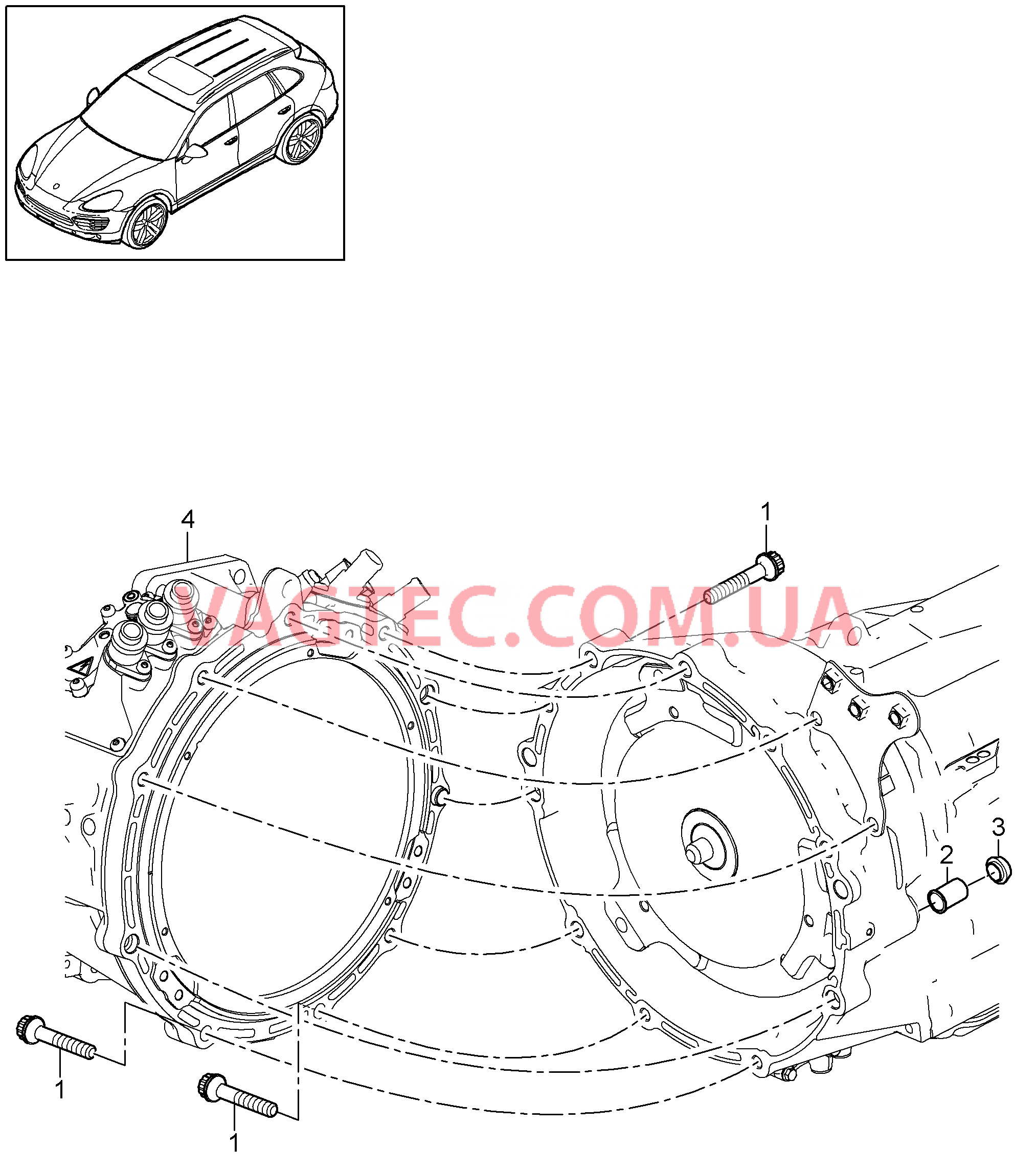 306-010 Резьбовое соед., Двигатель и КП
						
						ID19 для PORSCHE Cayenne 2011-2018