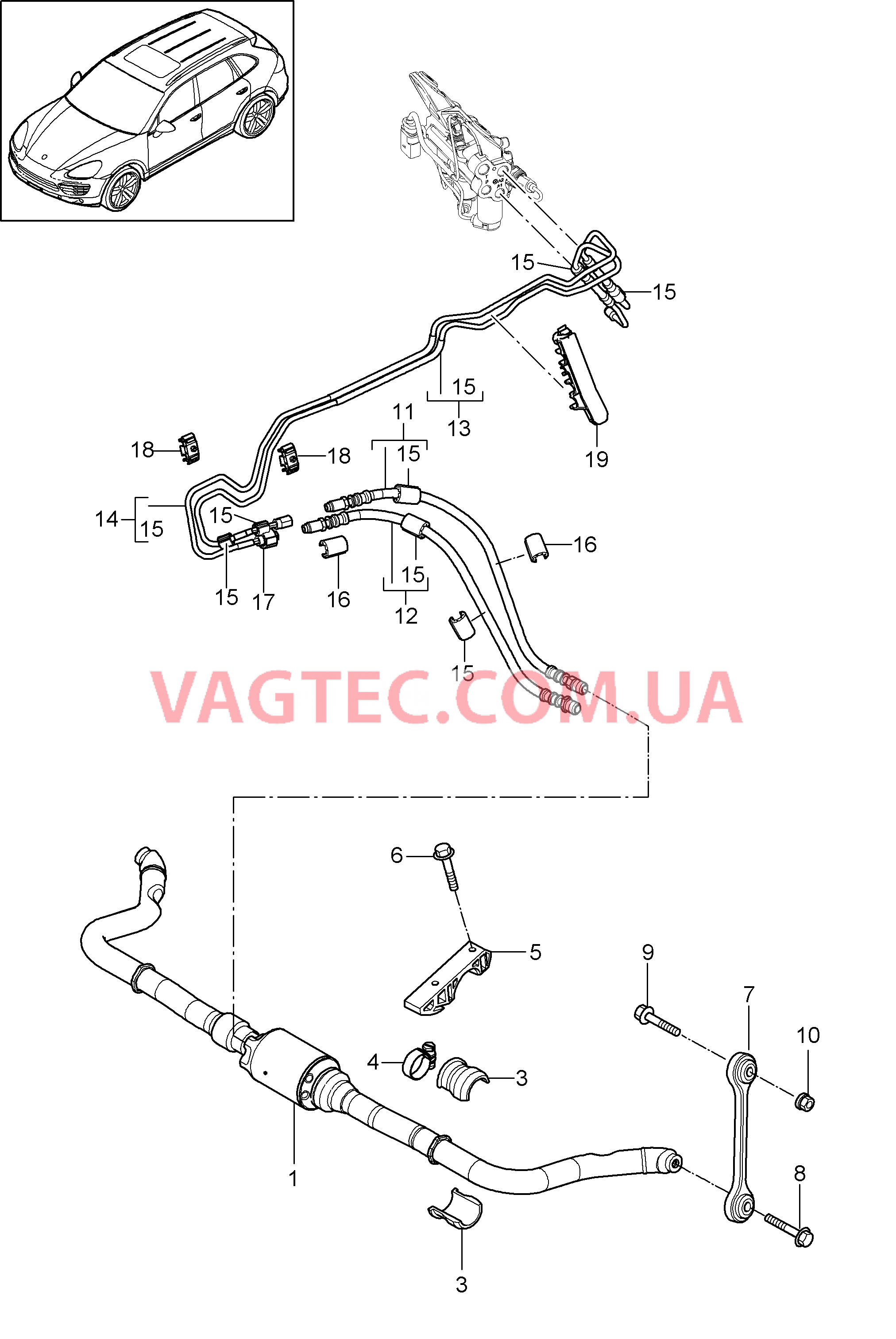 402-015 Стабилизатор, Линии
						
						I0AW для PORSCHE Cayenne 2011-2018