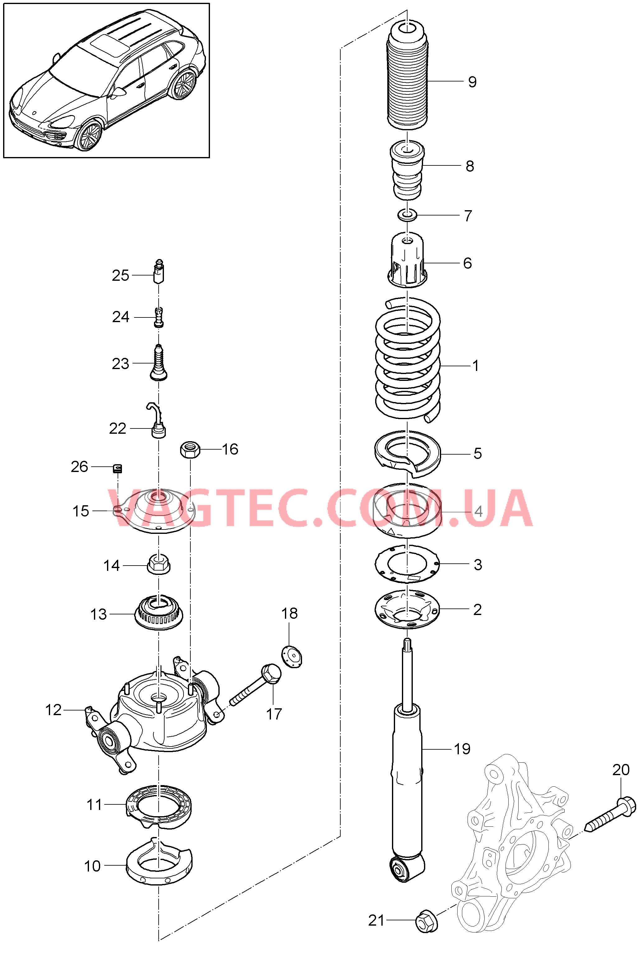 502-000 Пружина, Сталь
						
						I1BA/1BH/1BW, I1BZ для PORSCHE Cayenne 2011-2018USA