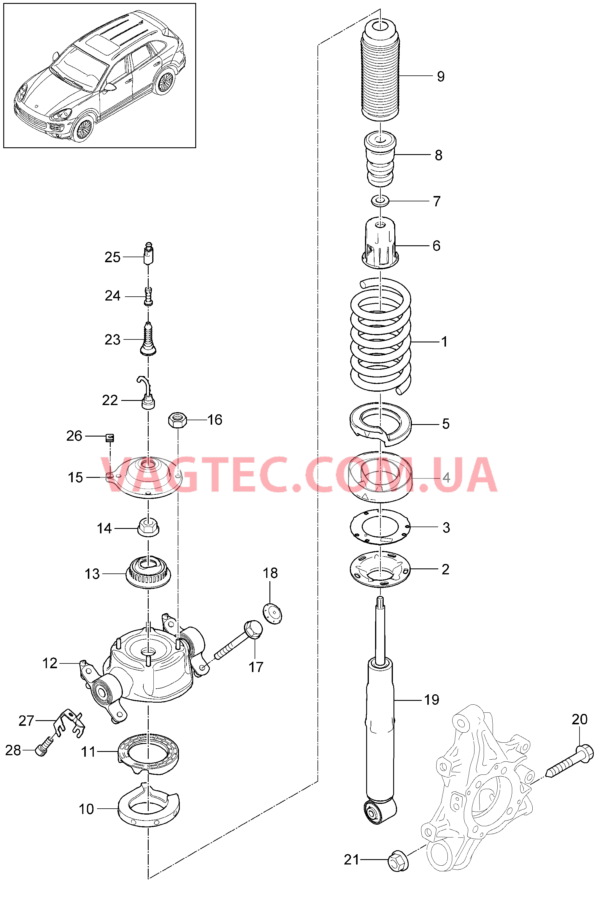 502-002 Пружина, Сталь
						
						I1BA/1BH/1BW, I1BZ для PORSCHE Cayenne 2011-2018