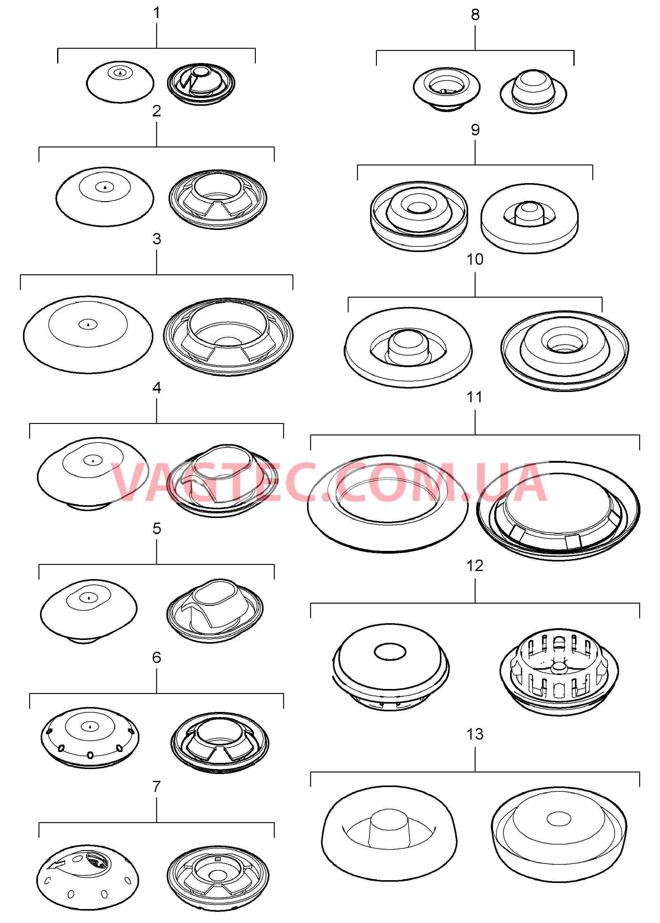 801-002 Пробка для PORSCHE Cayenne 2011-2018USA