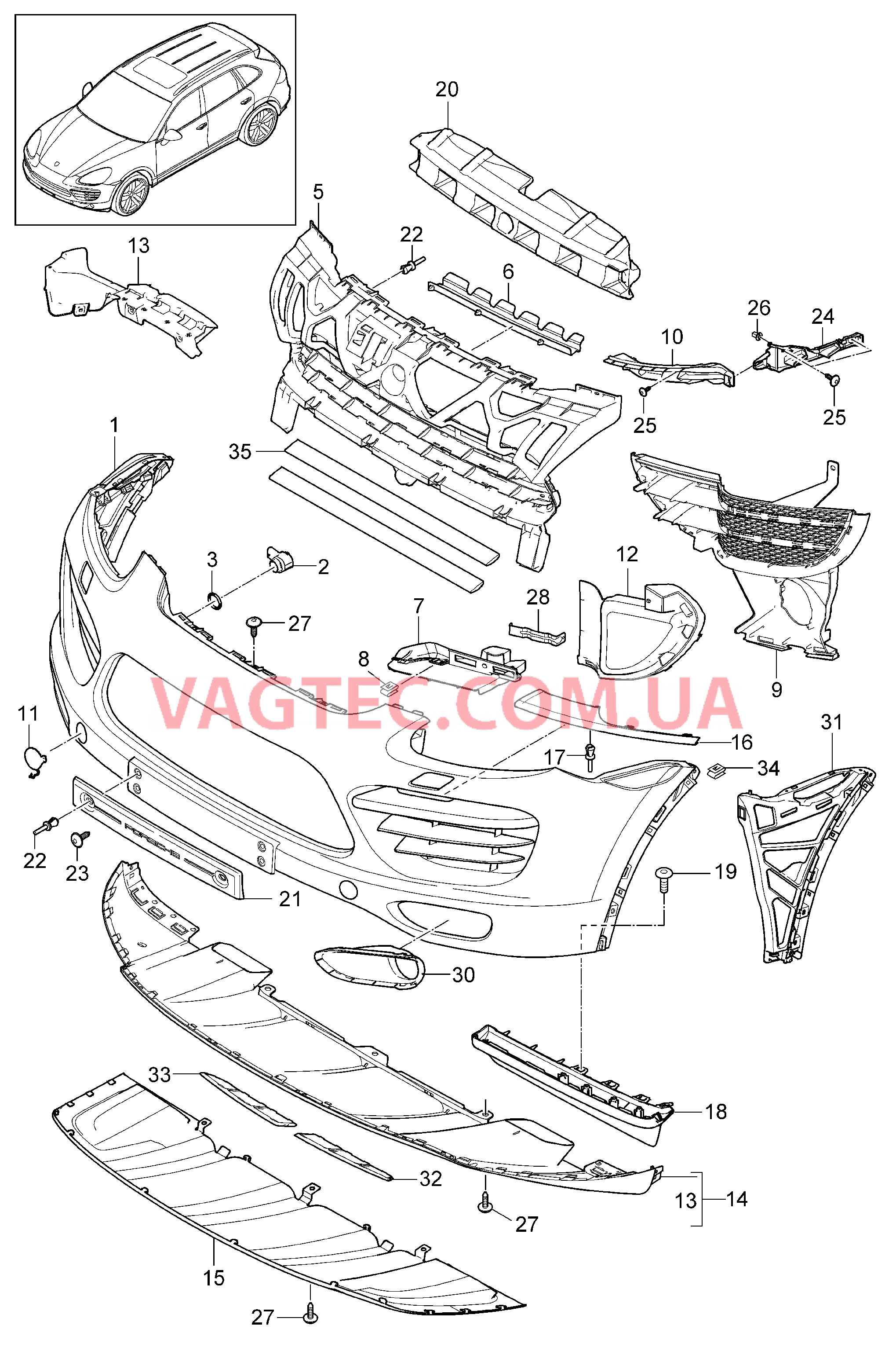 802-000 Обшивка, передний
						
						IDD8/D1V/D11, ID19/D34/D43, ID50/D58/D6V для PORSCHE Cayenne 2011-2018USA