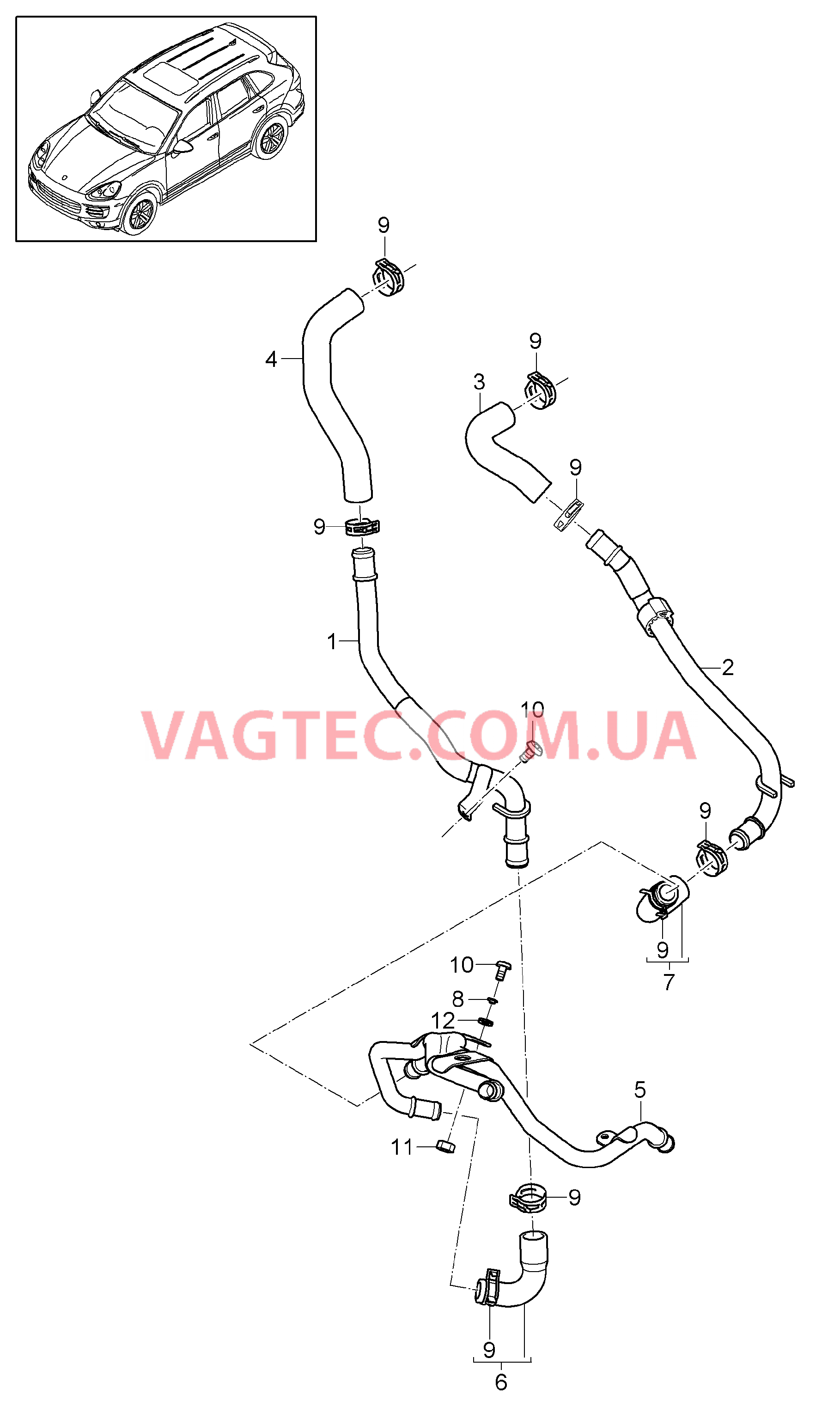 813-002 Гибрид, Обогрев, Водоотводящий короб, Стенка колесной арки
						
						IGP1/0K3 для PORSCHE Cayenne 2011-2018