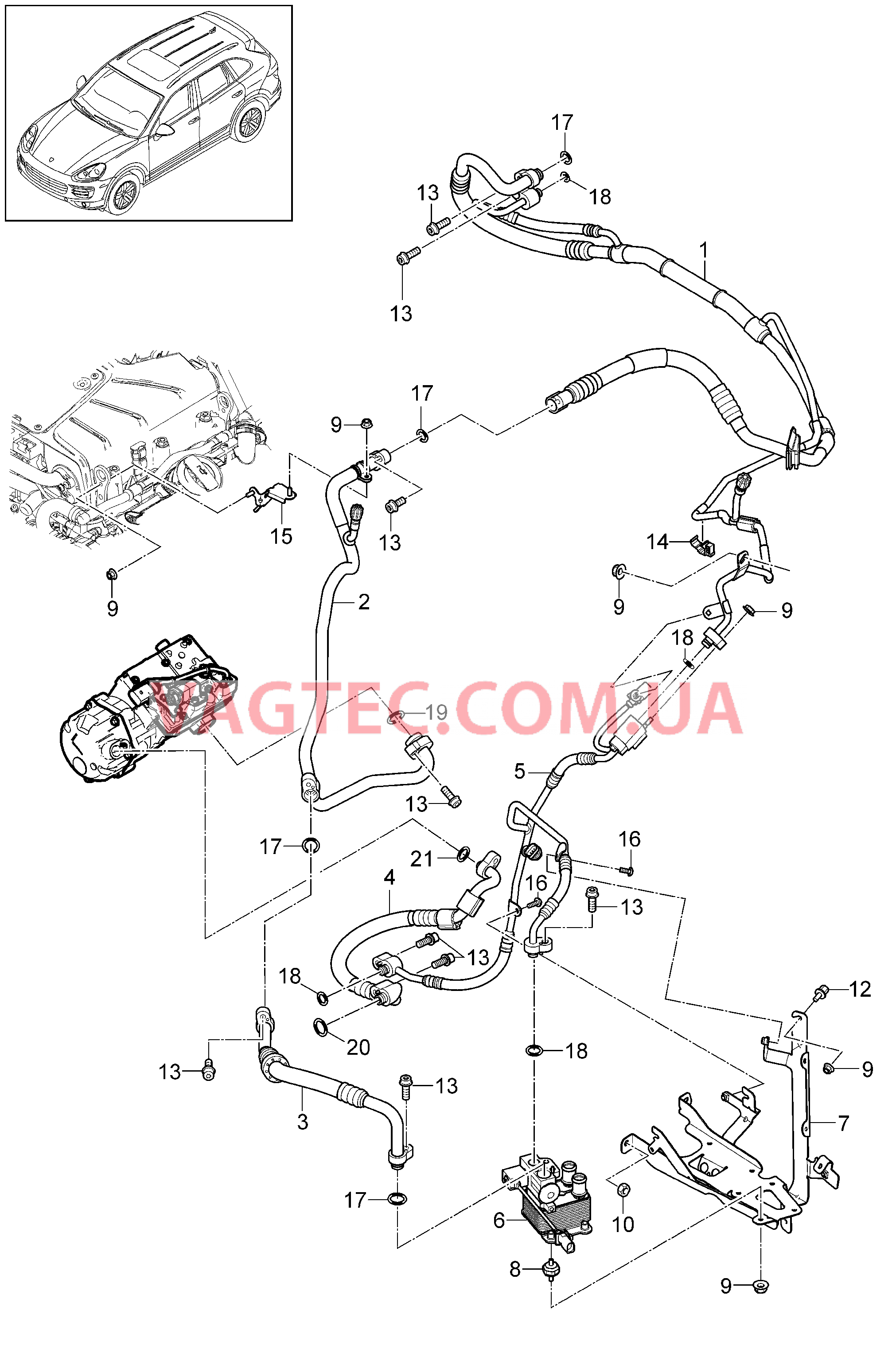 813-062 Циркуляция охлаждающей жидкости, Гибрид
						
						IGP1/0K3/9AD для PORSCHE Cayenne 2011-2018