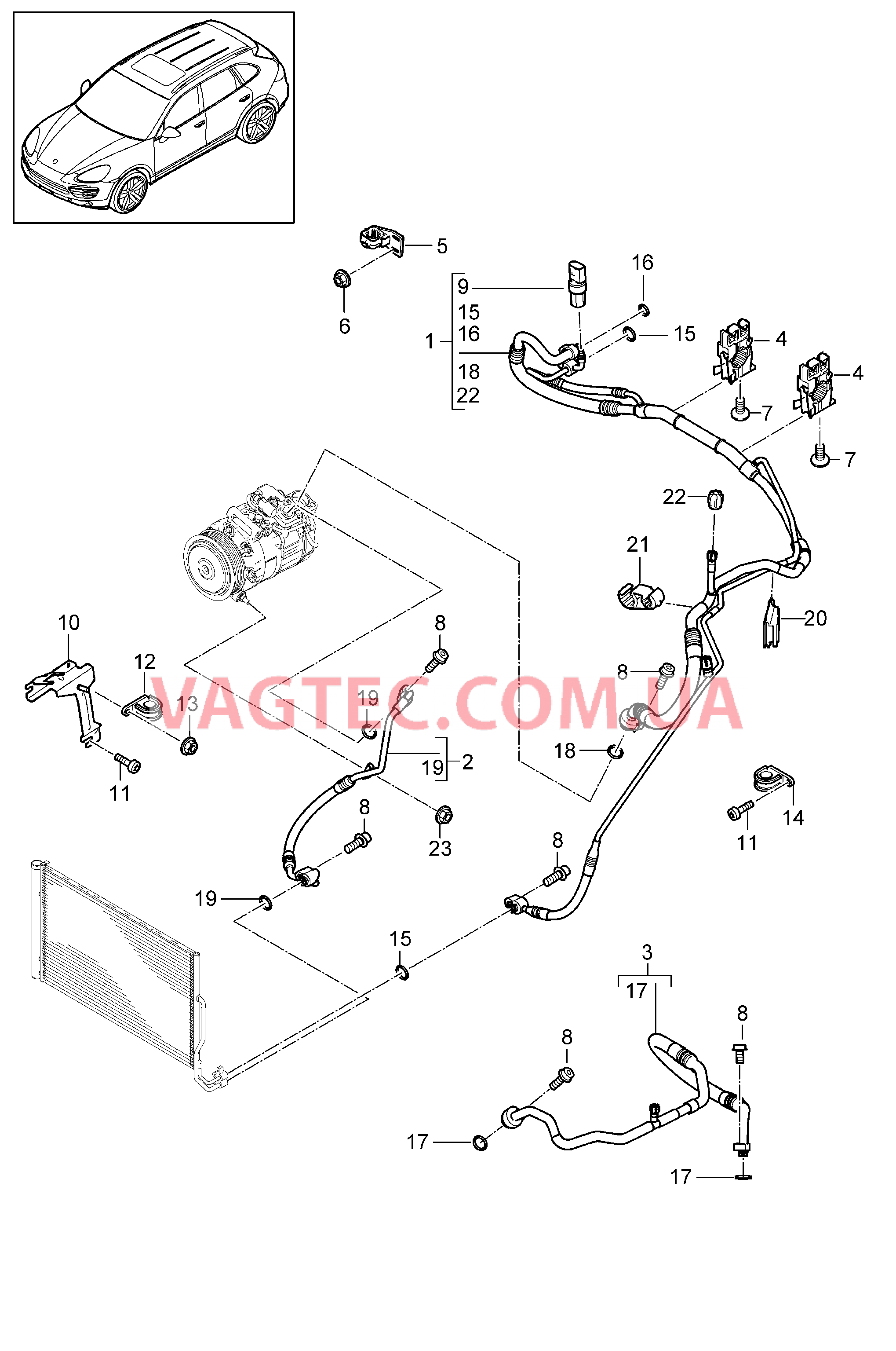 813-066 Циркуляция охлаждающей жидкости, передний, 2-х зонный, R1234YF
						
						IKK3/9AD для PORSCHE Cayenne 2011-2018