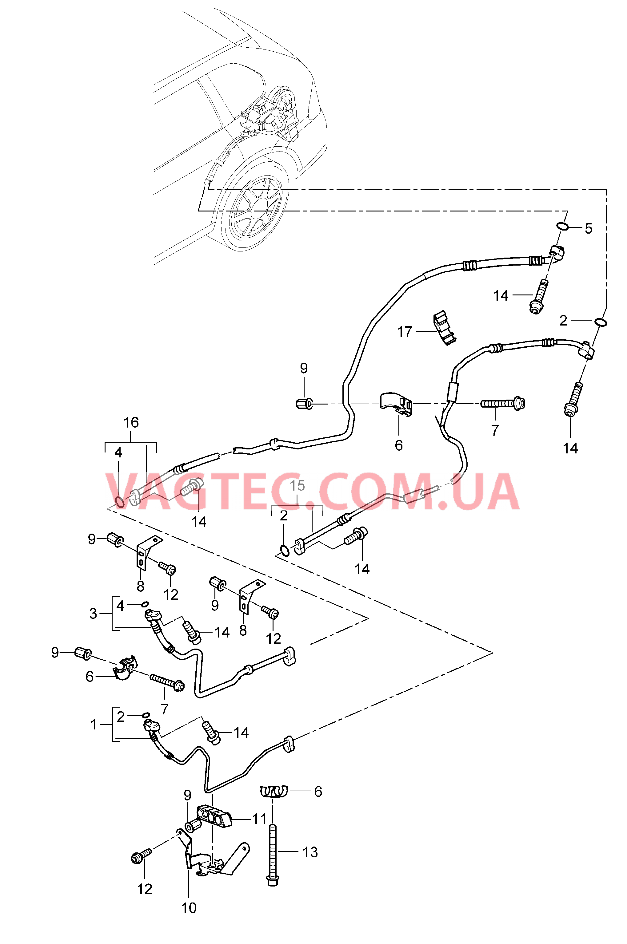 813-069 Циркуляция охлаждающей жидкости, Дополн.кондиционер, задний
						
						I9AH для PORSCHE Cayenne 2011-2018USA