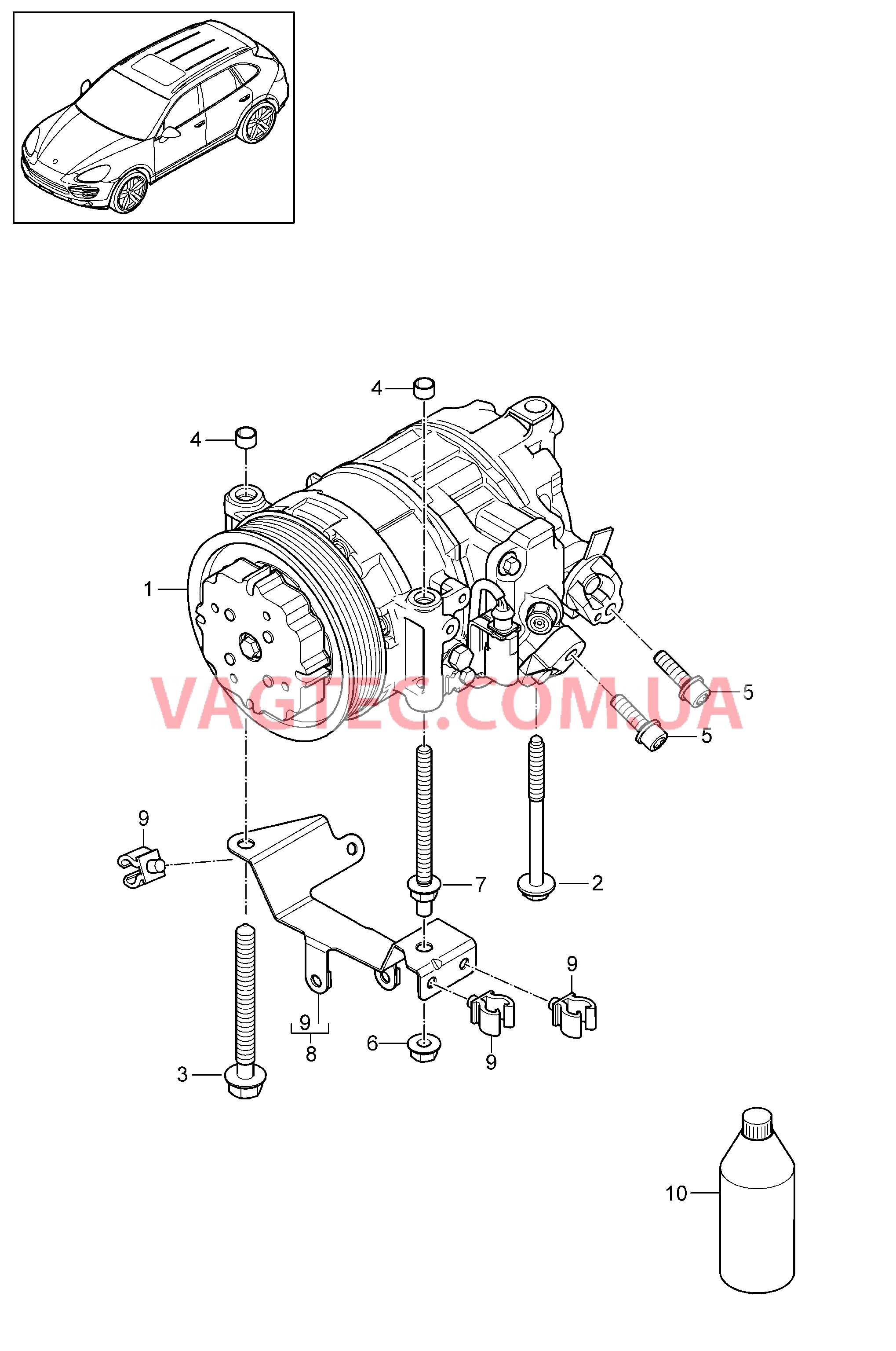 813-071 Компрессор, Кондиционер
						
						-ID19/IKK1 для PORSCHE Cayenne 2011-2018