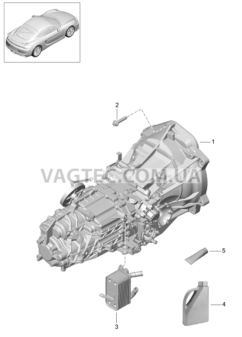 302-000 Мкпп, Заменная коробка передач
						
						G81.20 для PORSCHE CaymanGT4 2016-USA