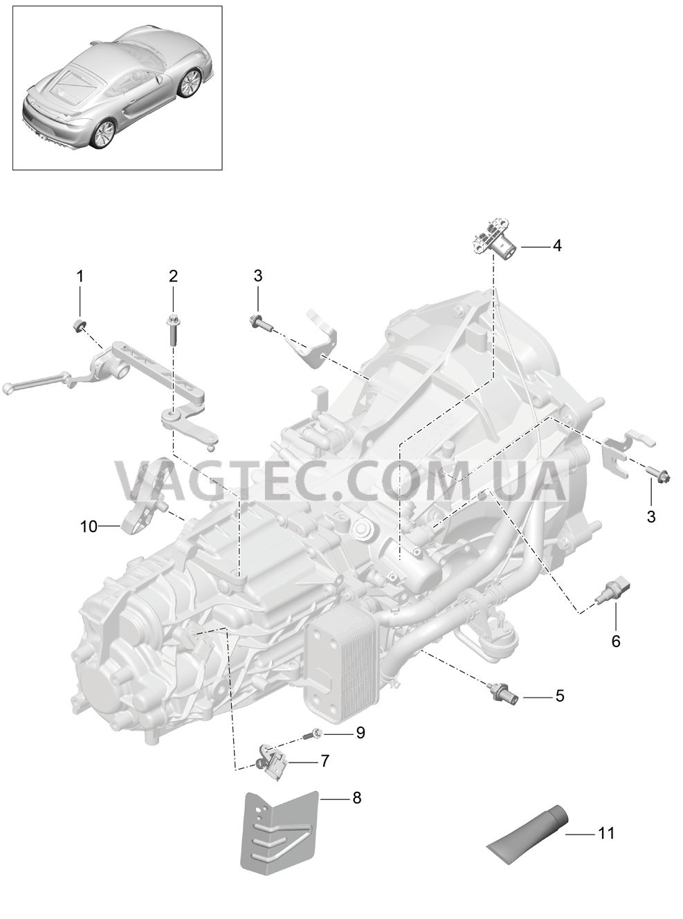 302-010 Мкпп, Отдельные детали
						
						G81.20 для PORSCHE CaymanGT4 2016-USA