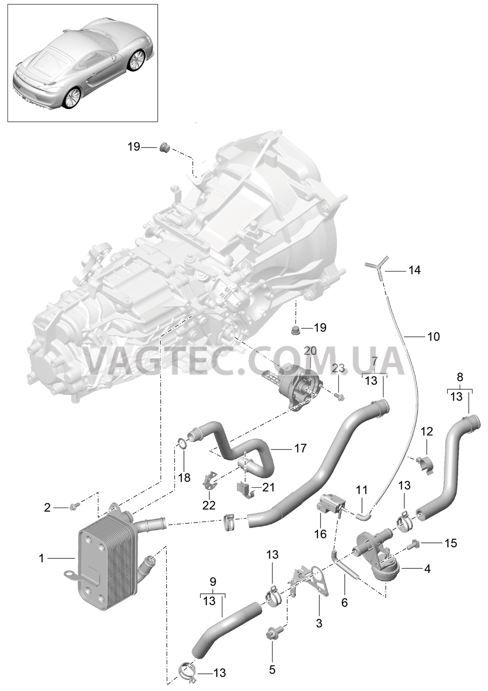 302-015 Мкпп, Теплообменник, Масляная трубка, Жидкостной канал
						
						G81.20 для PORSCHE CaymanGT4 2016