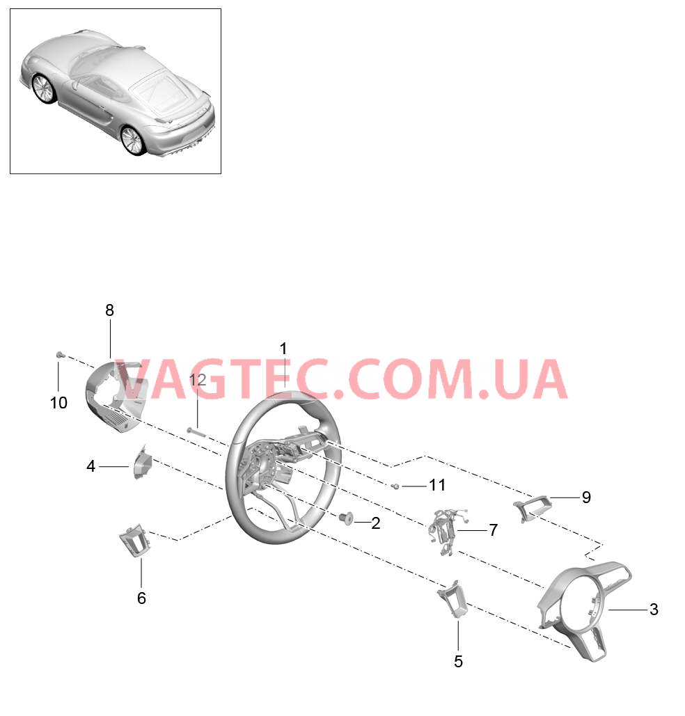 403-005 Рулевые колеса
						
						I480 для PORSCHE CaymanGT4 2016