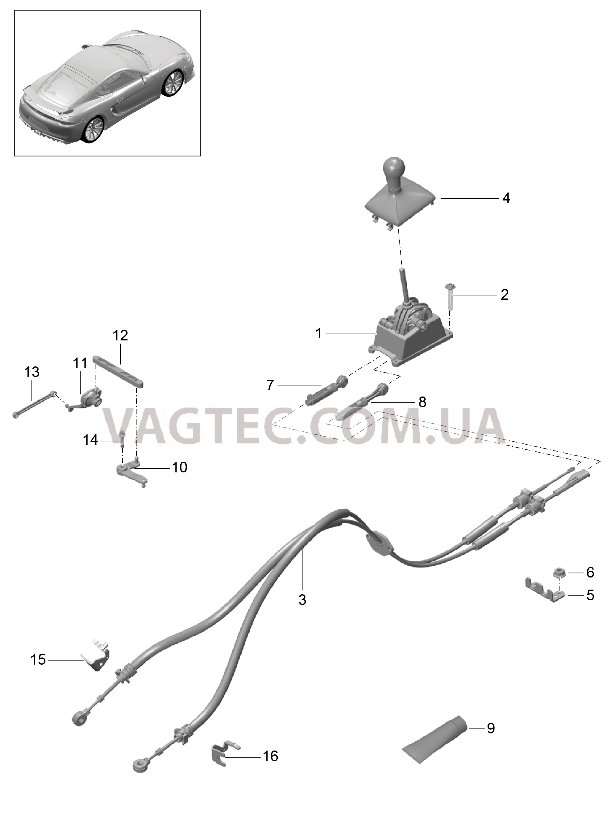 701-000 Механизм перекл.передач, Мкпп
						
						I480 для PORSCHE CaymanGT4 2016-USA