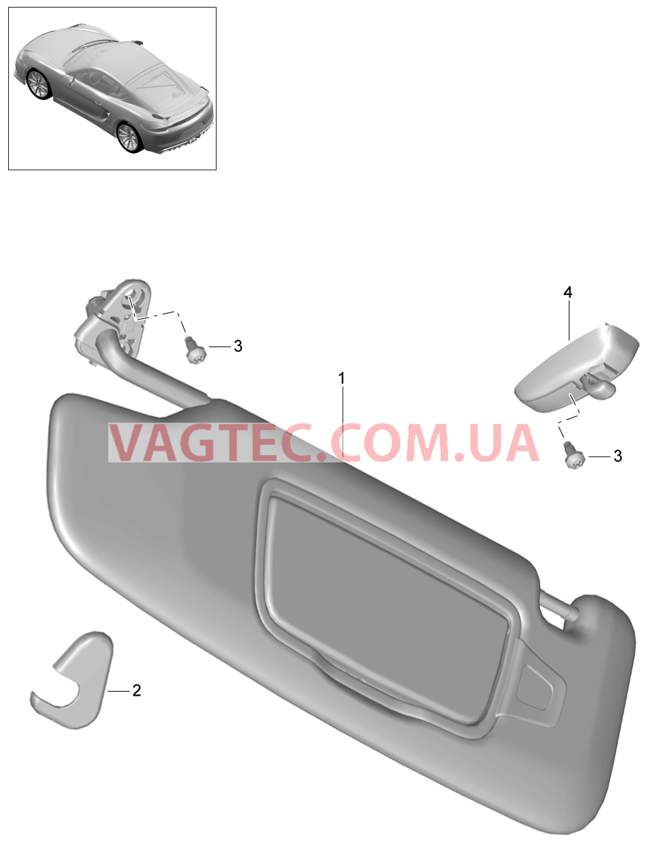 807-069 Солнцезащитные козырьки
						
						IXLU/XMP для PORSCHE CaymanGT4 2016-USA