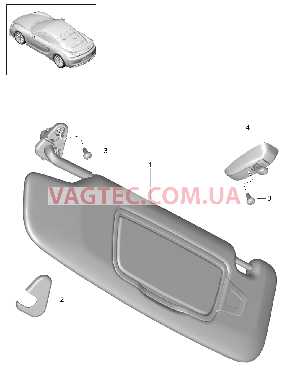 807-068 для PORSCHE CaymanGT4 2016